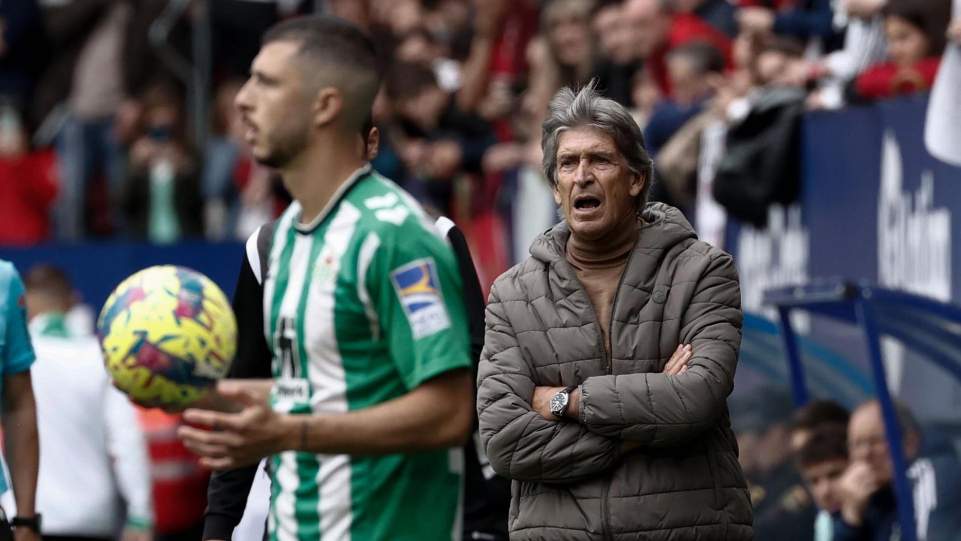 Manuel Pellegrini, este sábado en El Sadar
