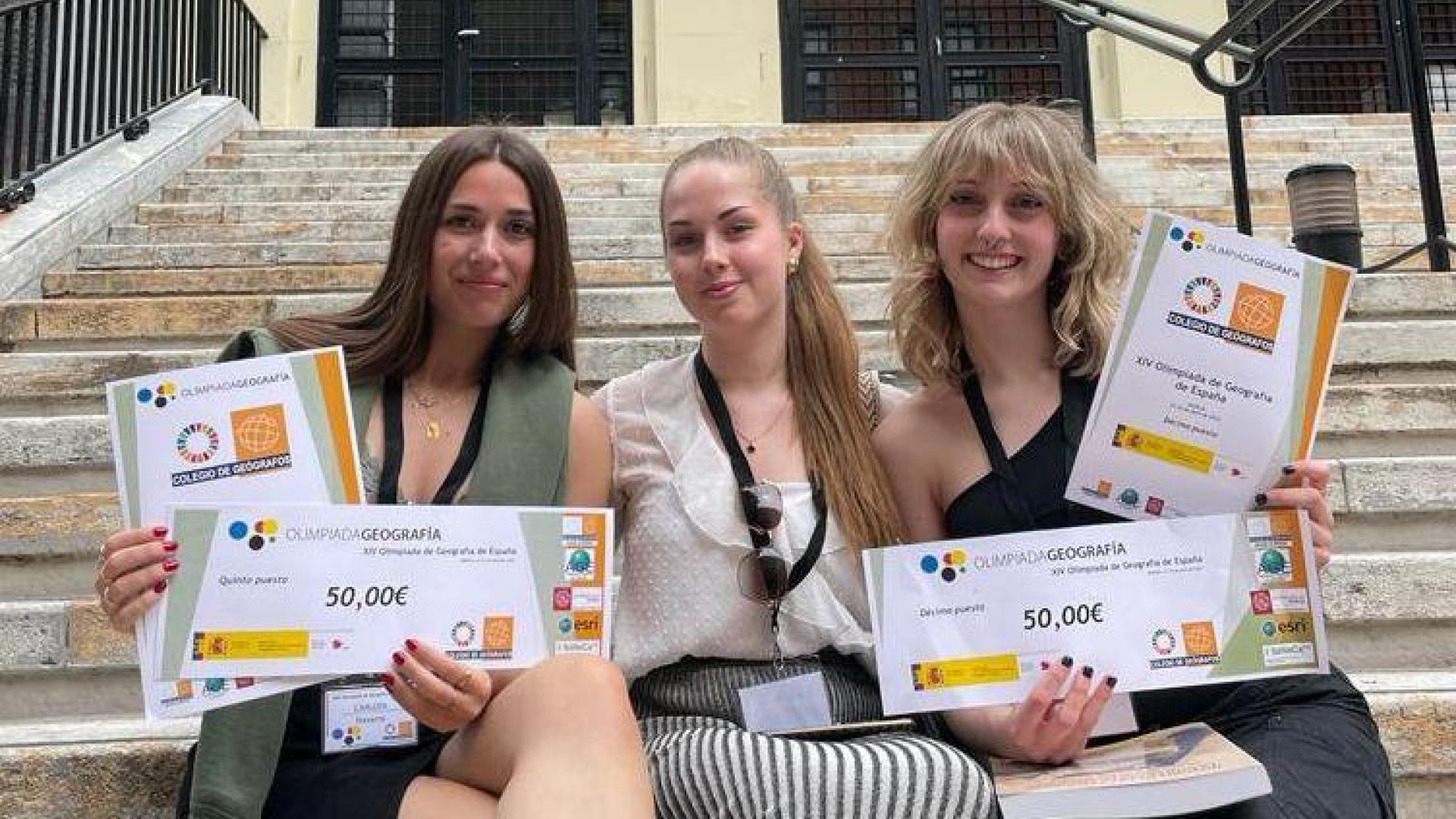 Desde la izquierda, Carlota del Barrio, Ekaterina Silka y Andrea Azanza