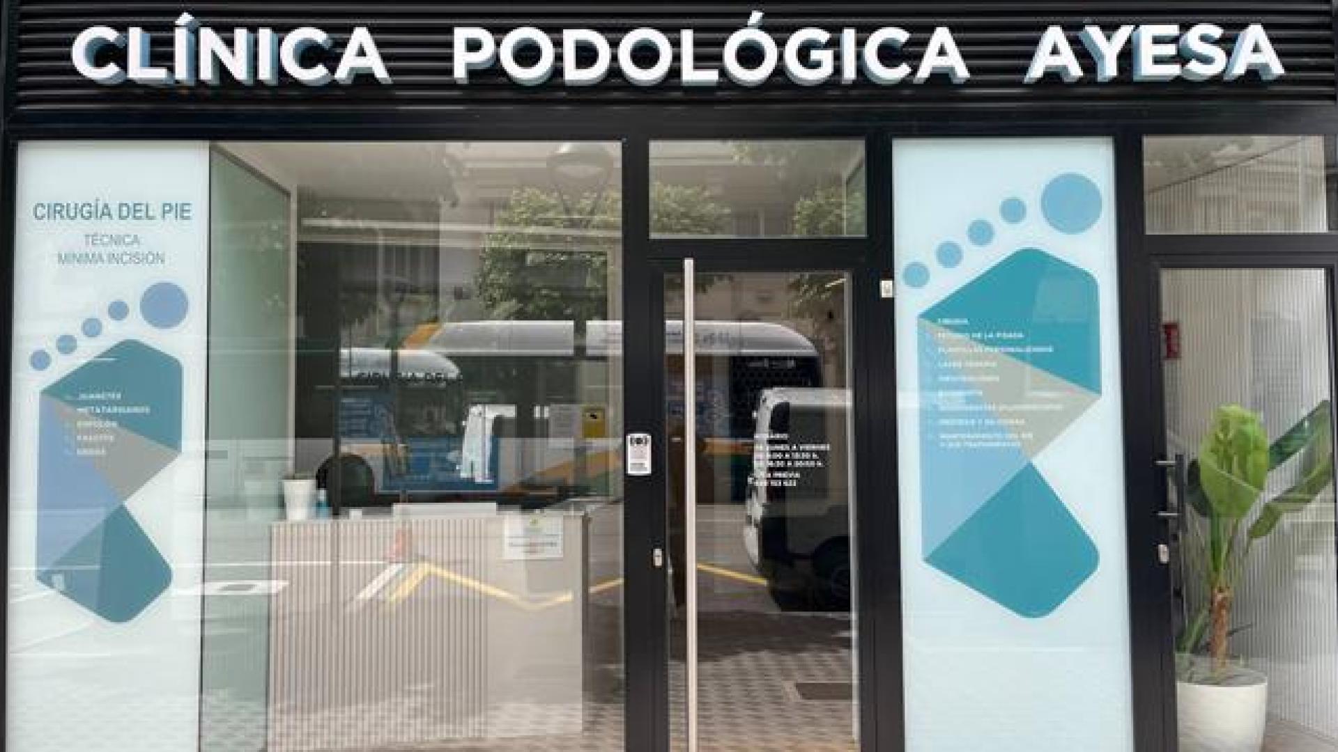Clínica Podológica Ayesa, en la Avda. San Ignacio de Pamplona