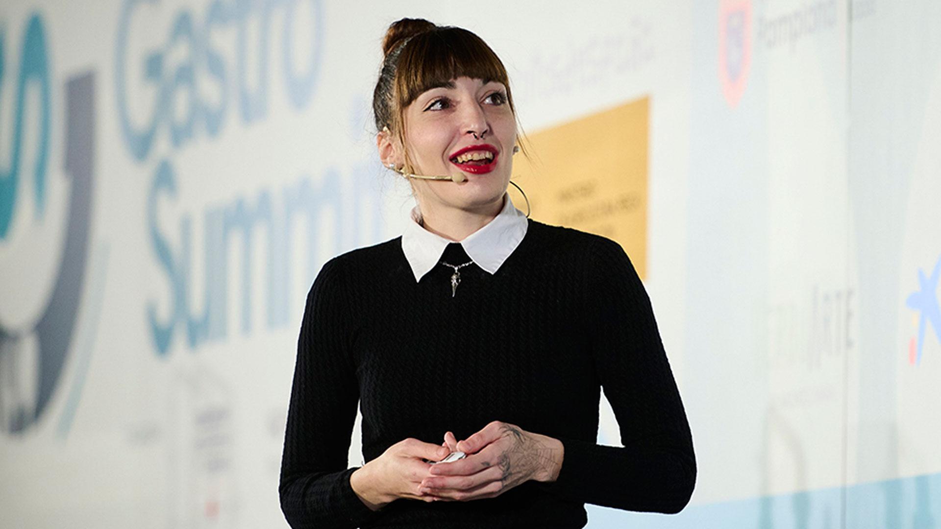 Esther Merino, en una de sus formaciones.