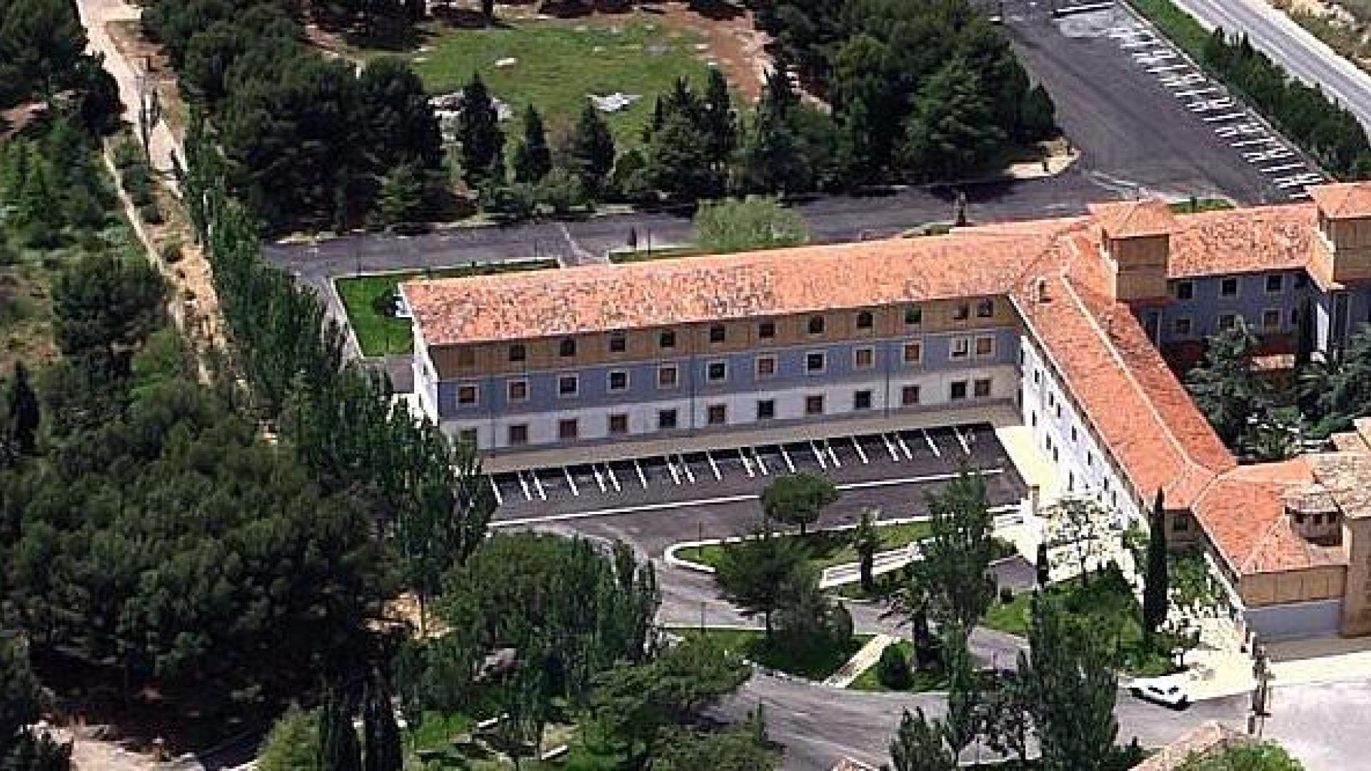 Imagen aérea del Santuario del Villar de Corella que pasará ahora a ser de propiedad municipal