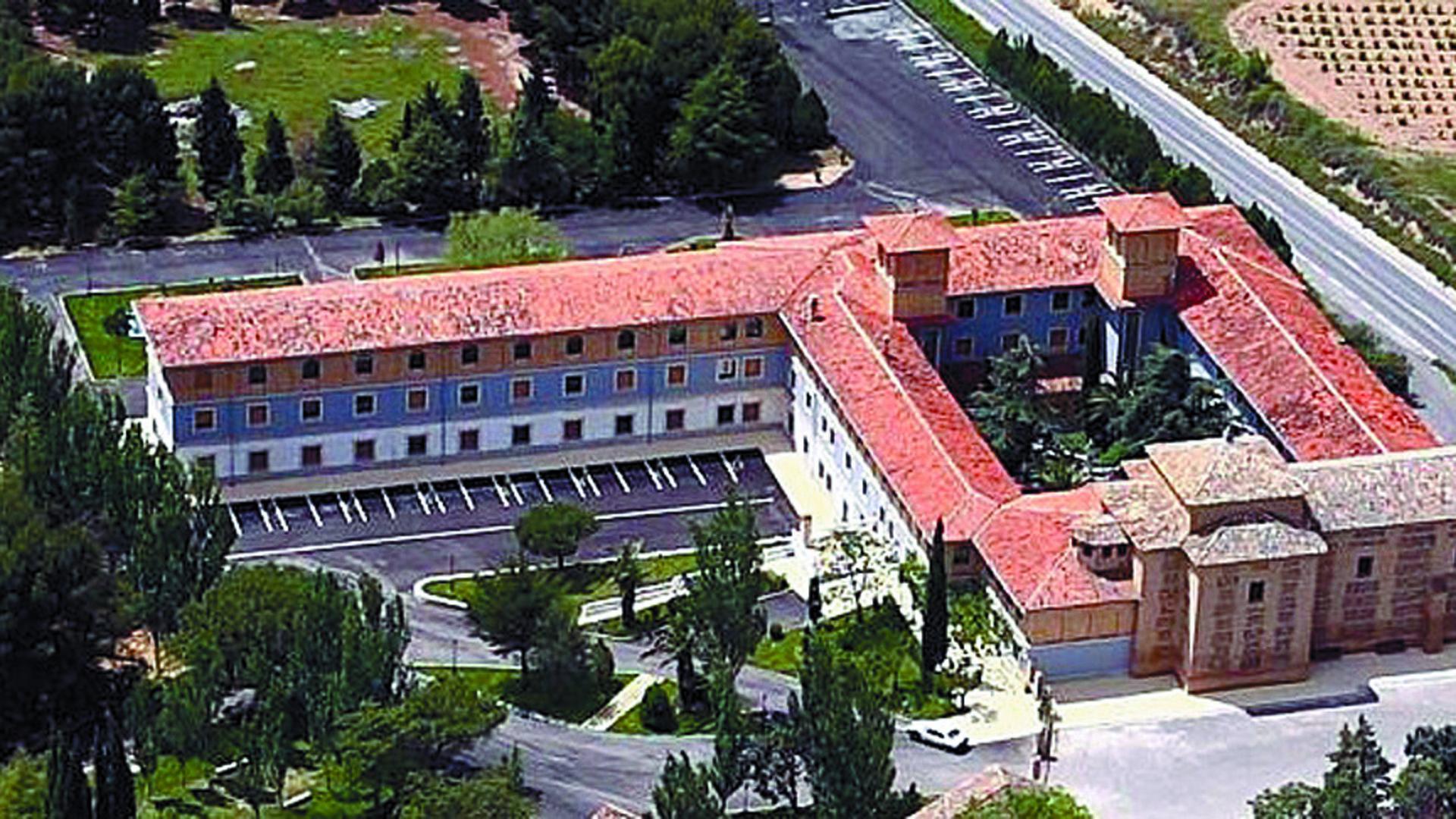 Imagen aérea del Santuario del Villar de Corella que pasará ahora a ser de propiedad municipal