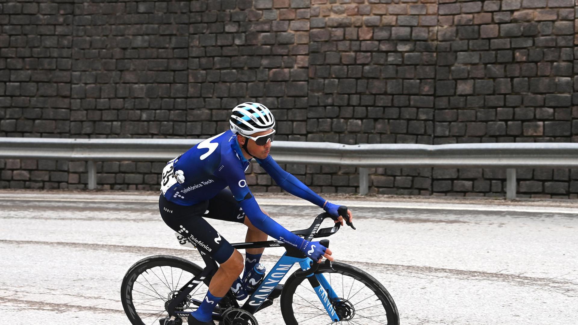 El navarro Óscar Rodríguez, en la última edición del Tour de los Alpes.