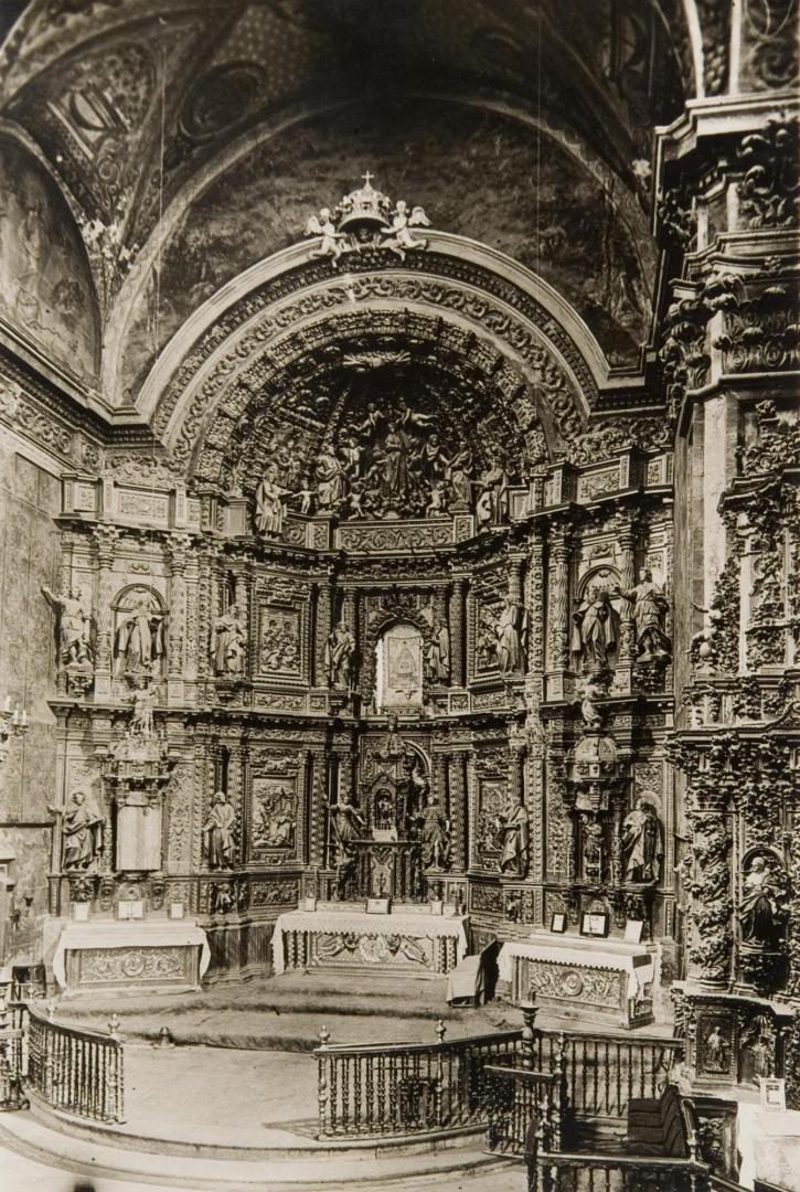 Cabecera de la parroquial de Los Arcos en 1916