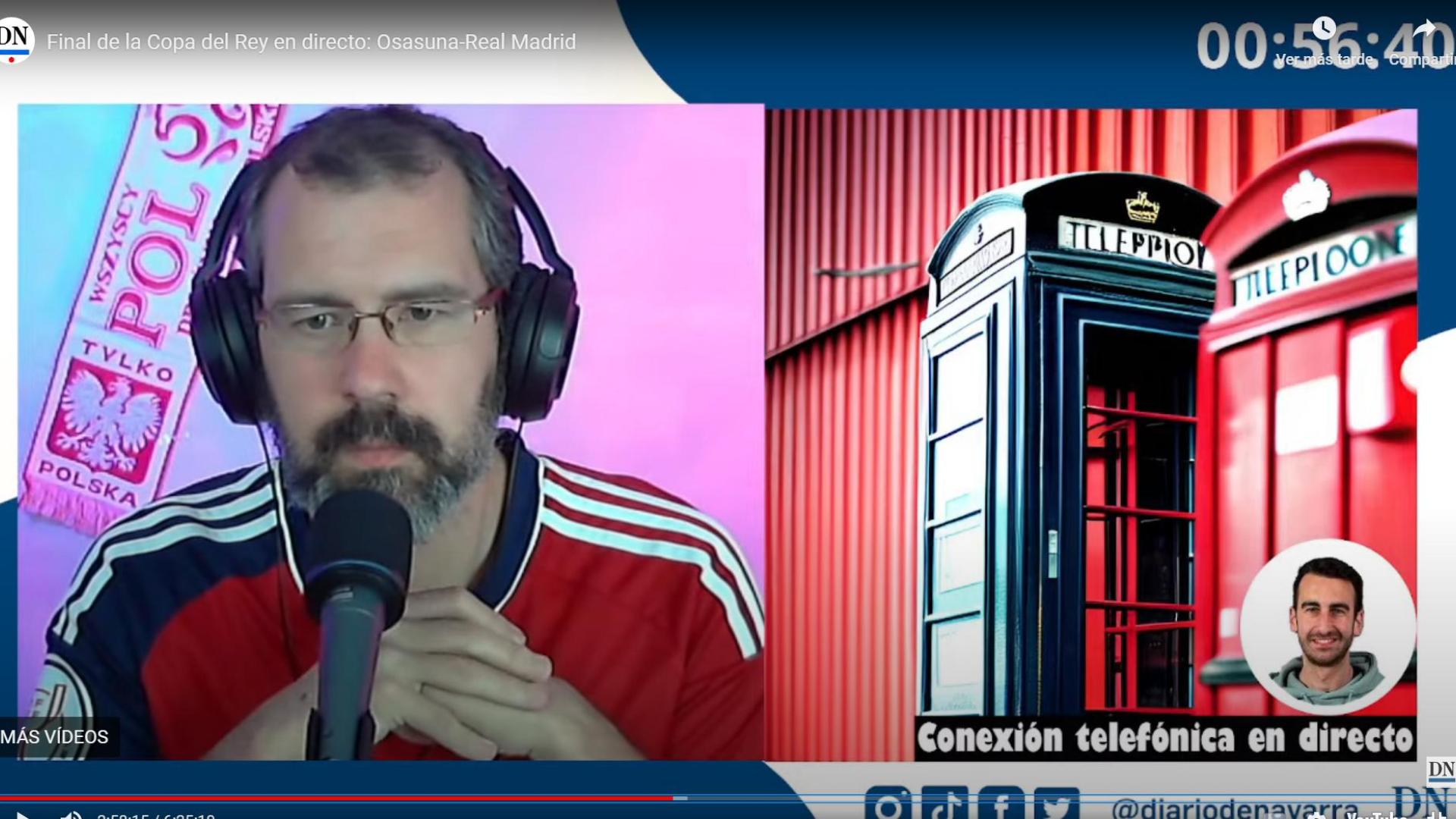 Narración del ambiente previo y de la final en Twitch y Youtube