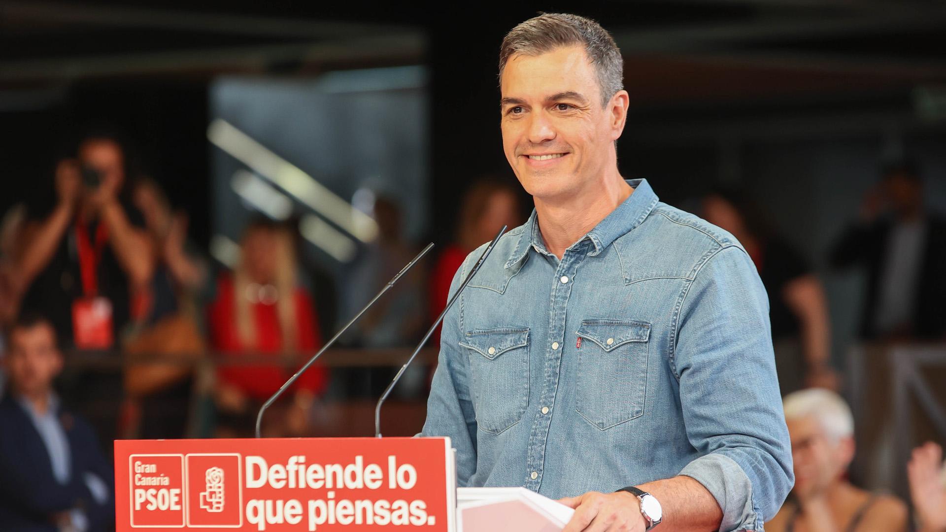 Pedro Sánchez, en Gran Canaria