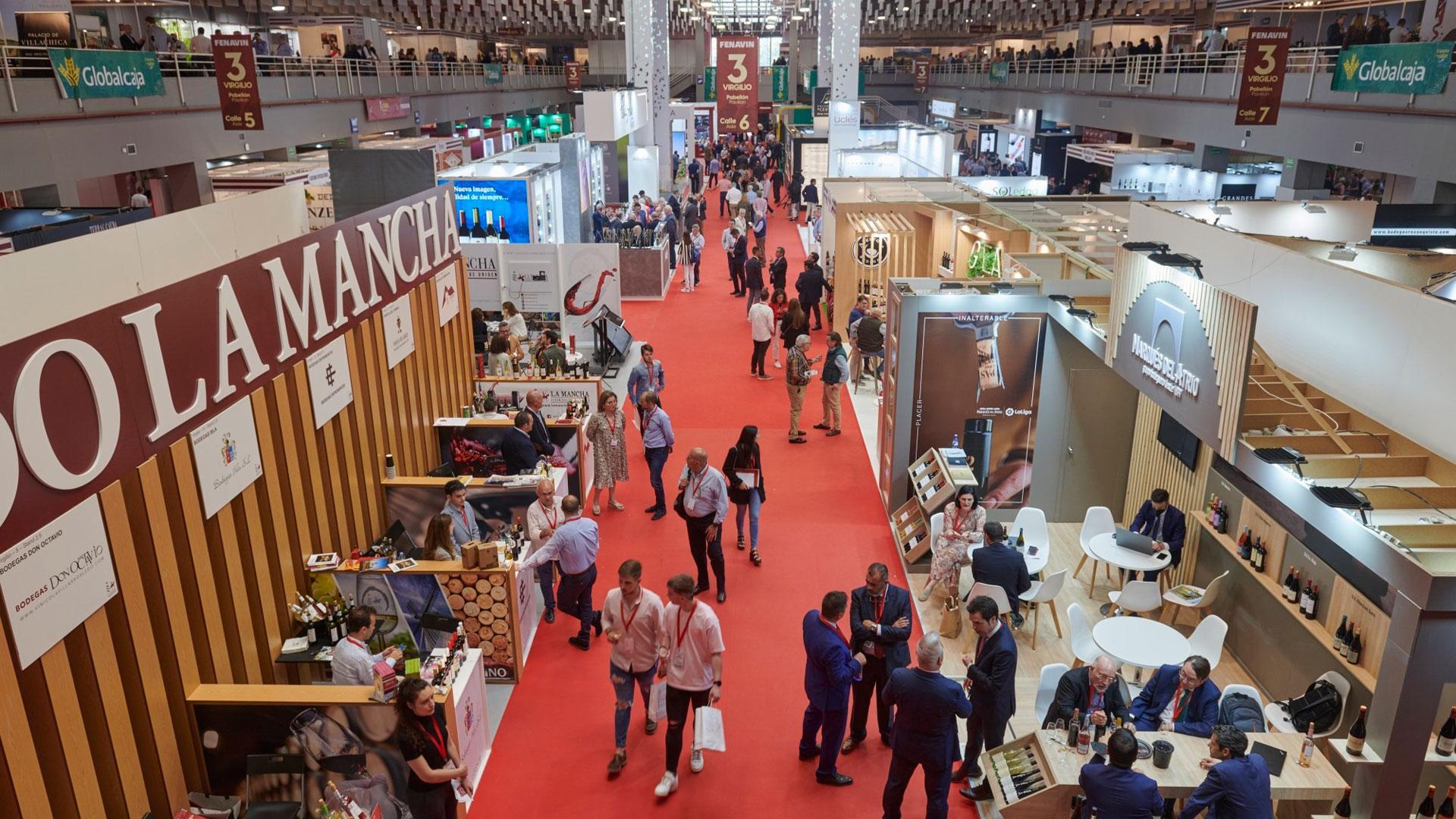 Una edición anterior de la Feria Nacional del Vino, Fenavin
