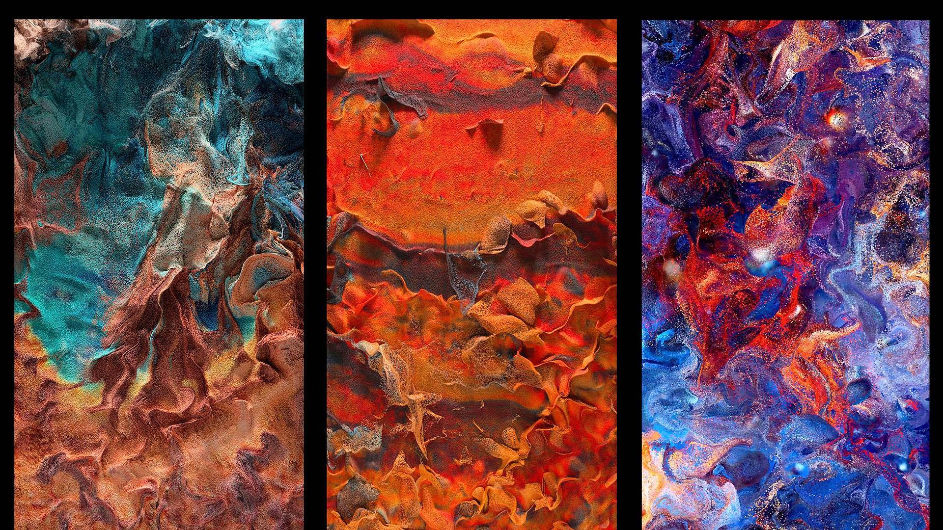 ‘Machine Memoirs. Space Dreams’, uno de los gigantescos ‘óleos’ digitales mutantes del pionero artista multimedia Refik Anadol