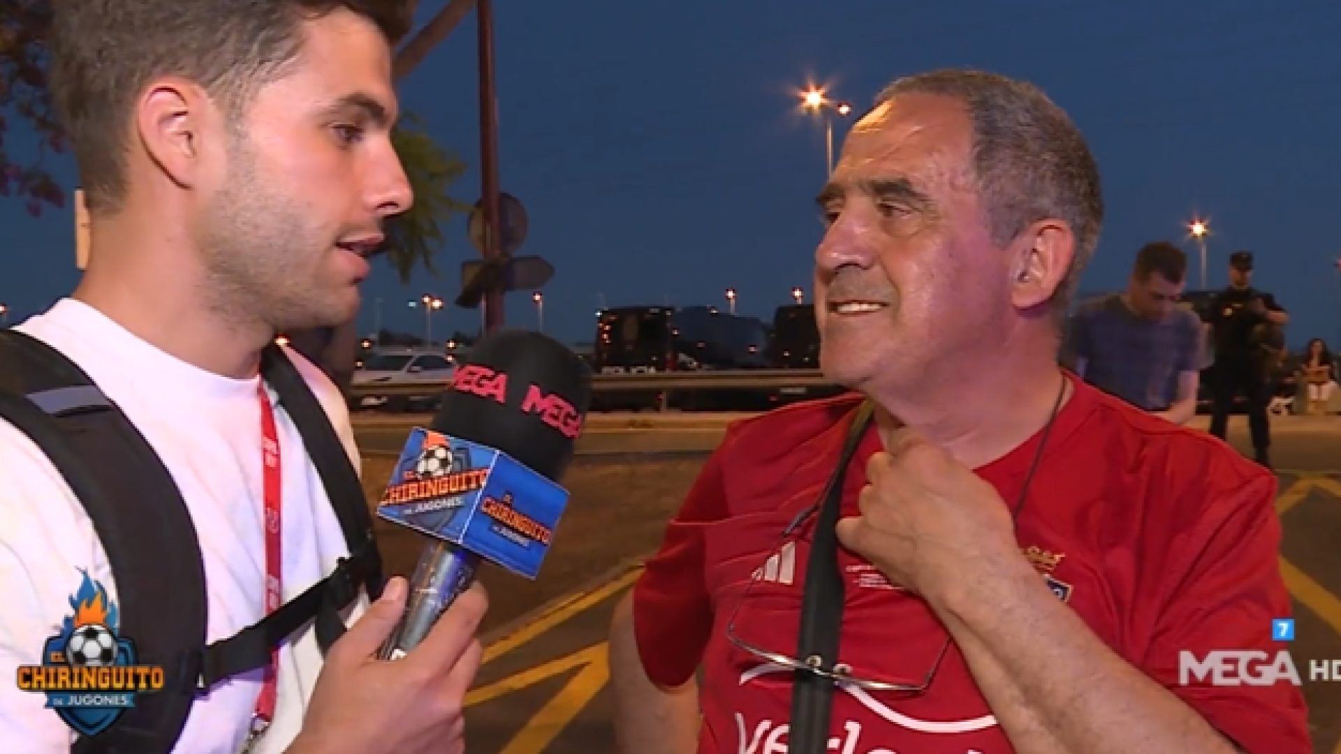 Imagen del aficionado rojillo entrevistado por El Chiringuito