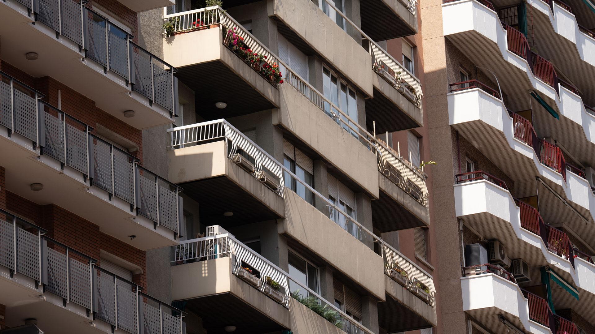 Fachada de un edificio en Barcelona