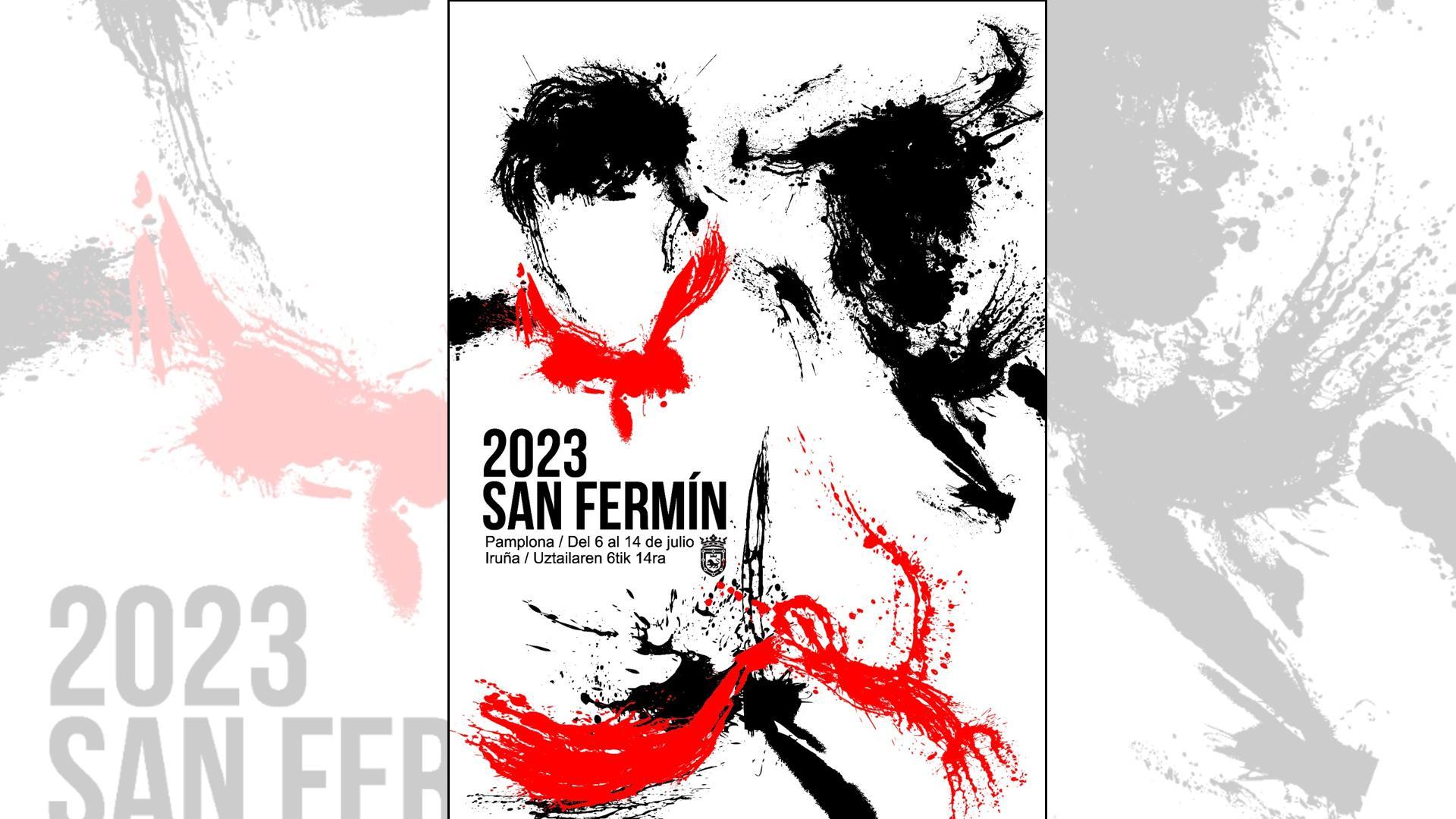 Cartel 'Instante', elegido como el oficial para los Sanfermines 2023
