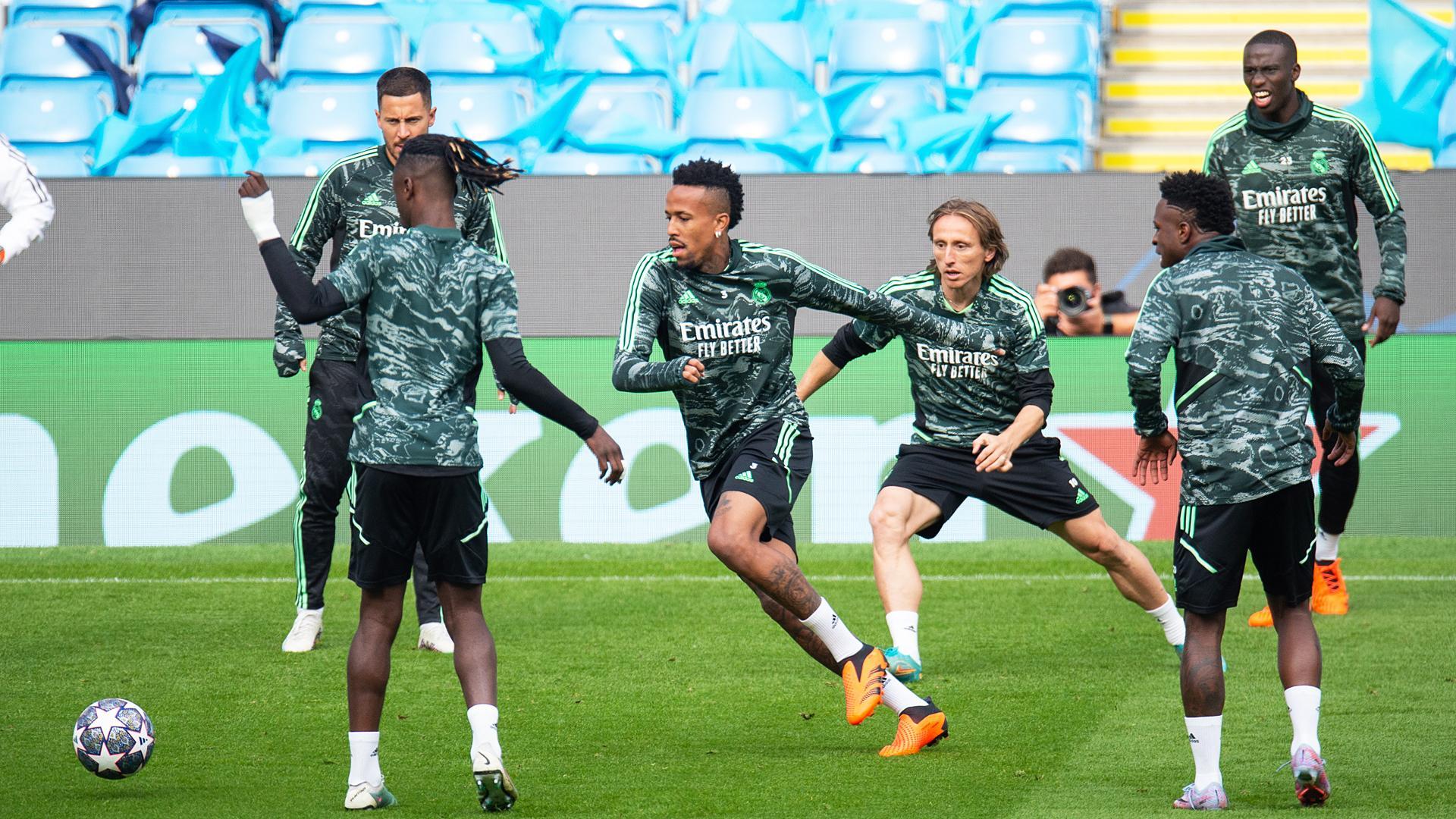 Entrenamiento del Real Madrid previo a la vuelta de semifinales de Champions contra el Manchester City