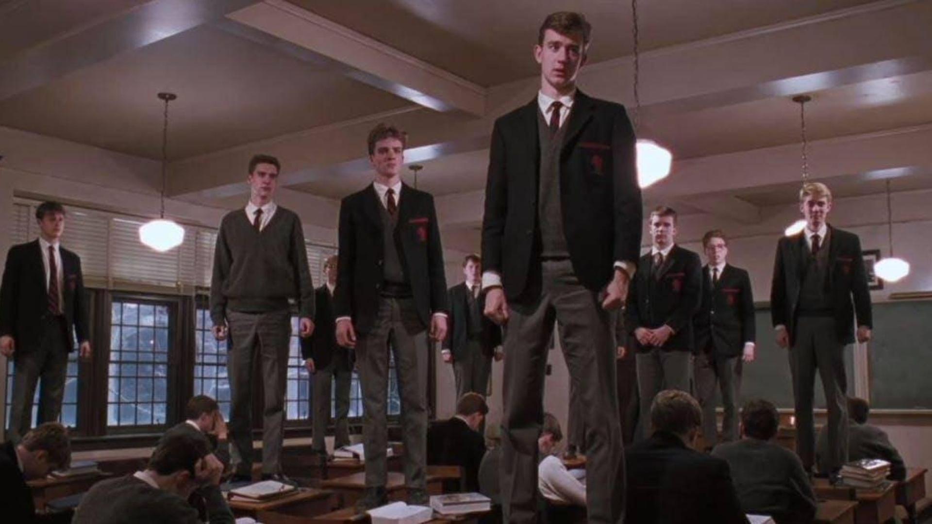 Fotografma de la película 'El club de los poetas muertos', que marcó mi adolescencia.