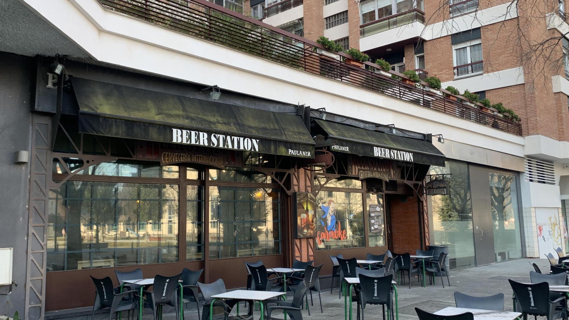 Beer Station, en la calle Monasterio de Aberin, antes de su cierre