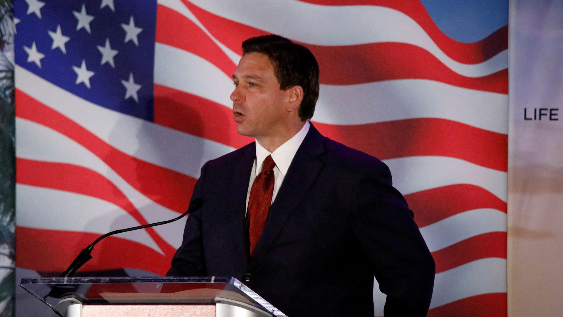 El gobernador de Florida (EE.UU.), el republicano Ron DeSantis