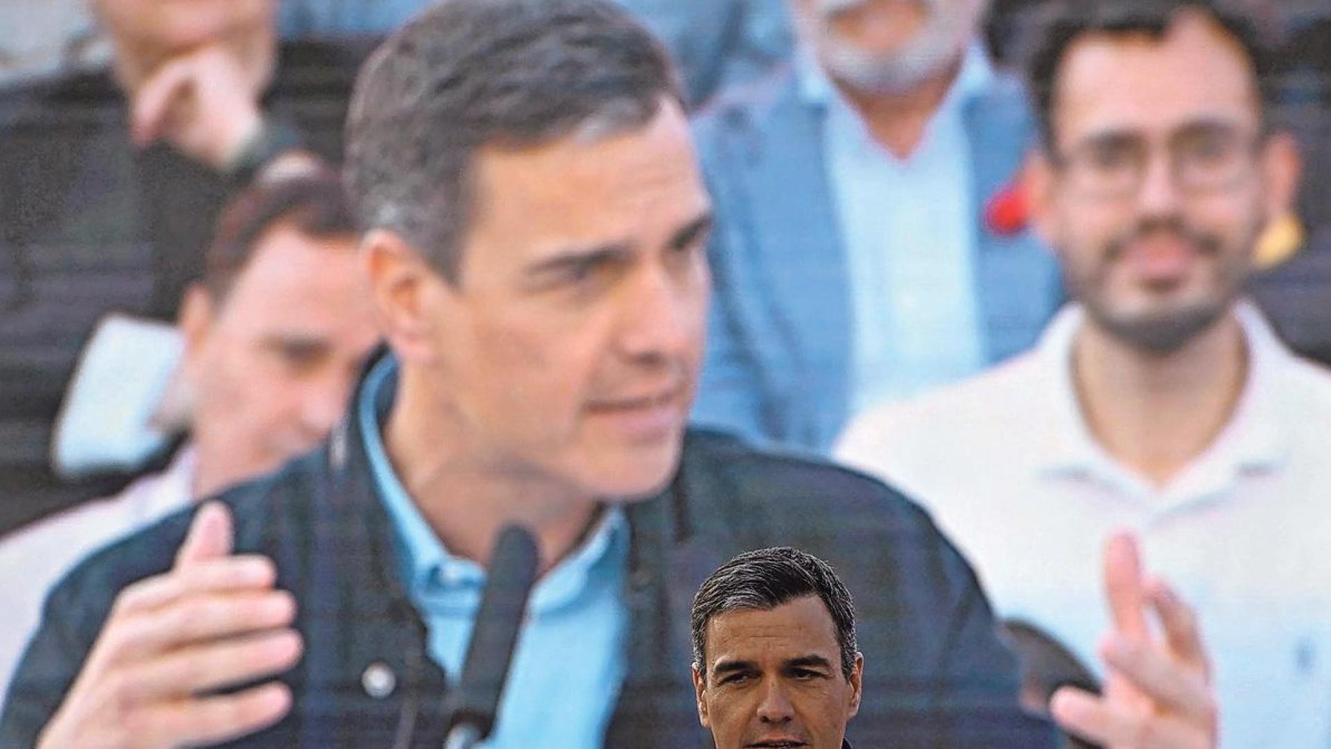 El presidente del Gobierno, en el mitin que protagonizó ayer por la tarde en el barrio madrileño de Vallecas
