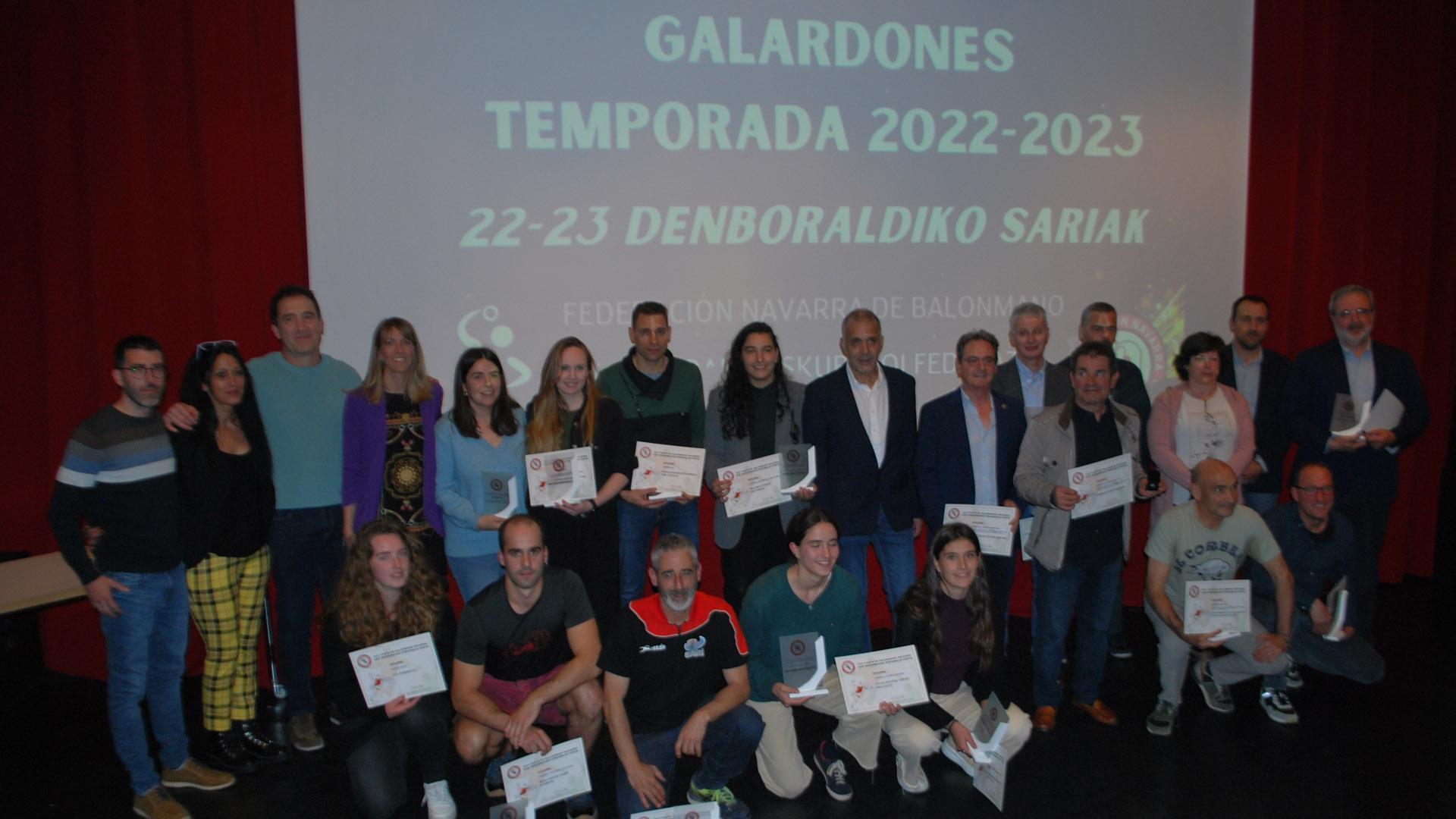 Entrega de galardones de la Federación Navarra de Balonmano (temporada 2022-2023)