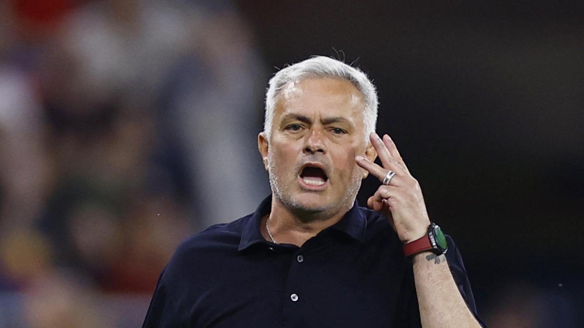 Jose Mourinho, en la final de la Europa League