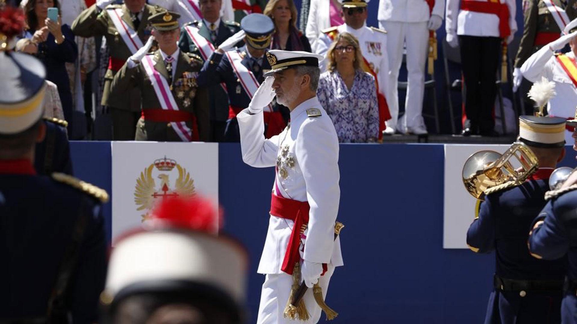 El Rey Felipe VI participa en el desfile de Día de las Fuerzas Armadas 2023