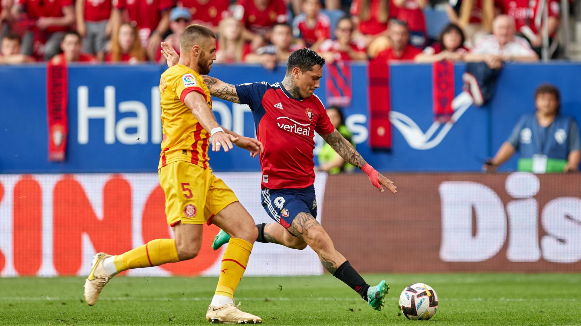 Fotos del partido Osasuna 2 - 1 Girona.