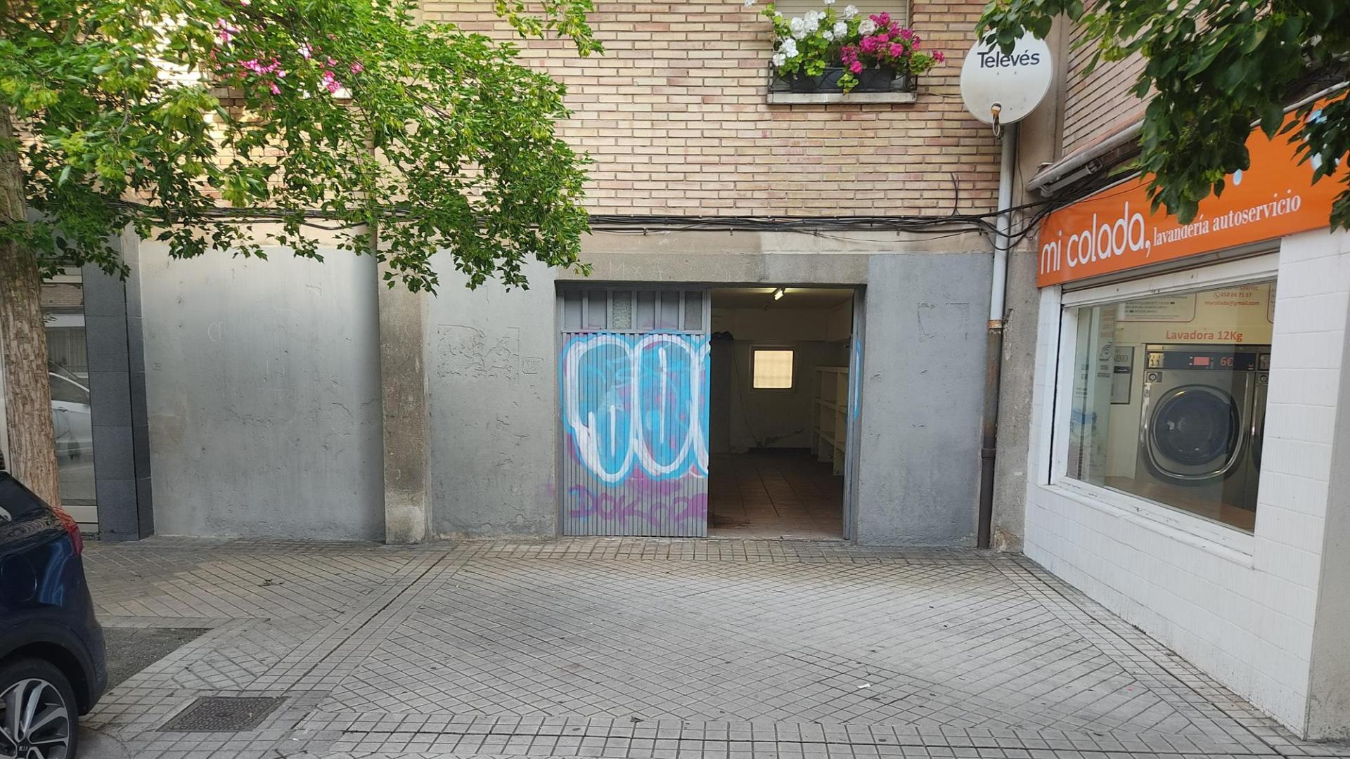 Bajera en el barrio de San Juan en Pamplona