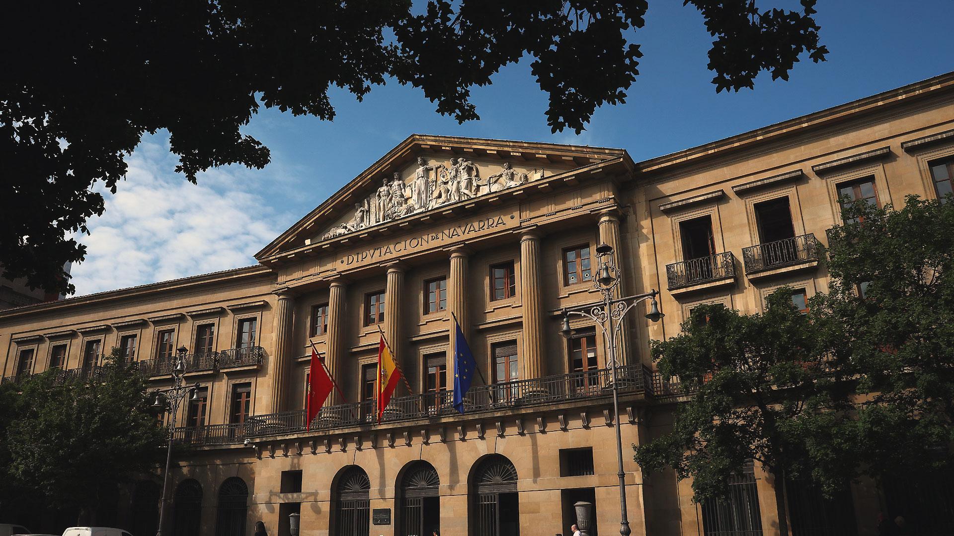 Fachada del Palacio de Navarra, sede del Gobierno foral