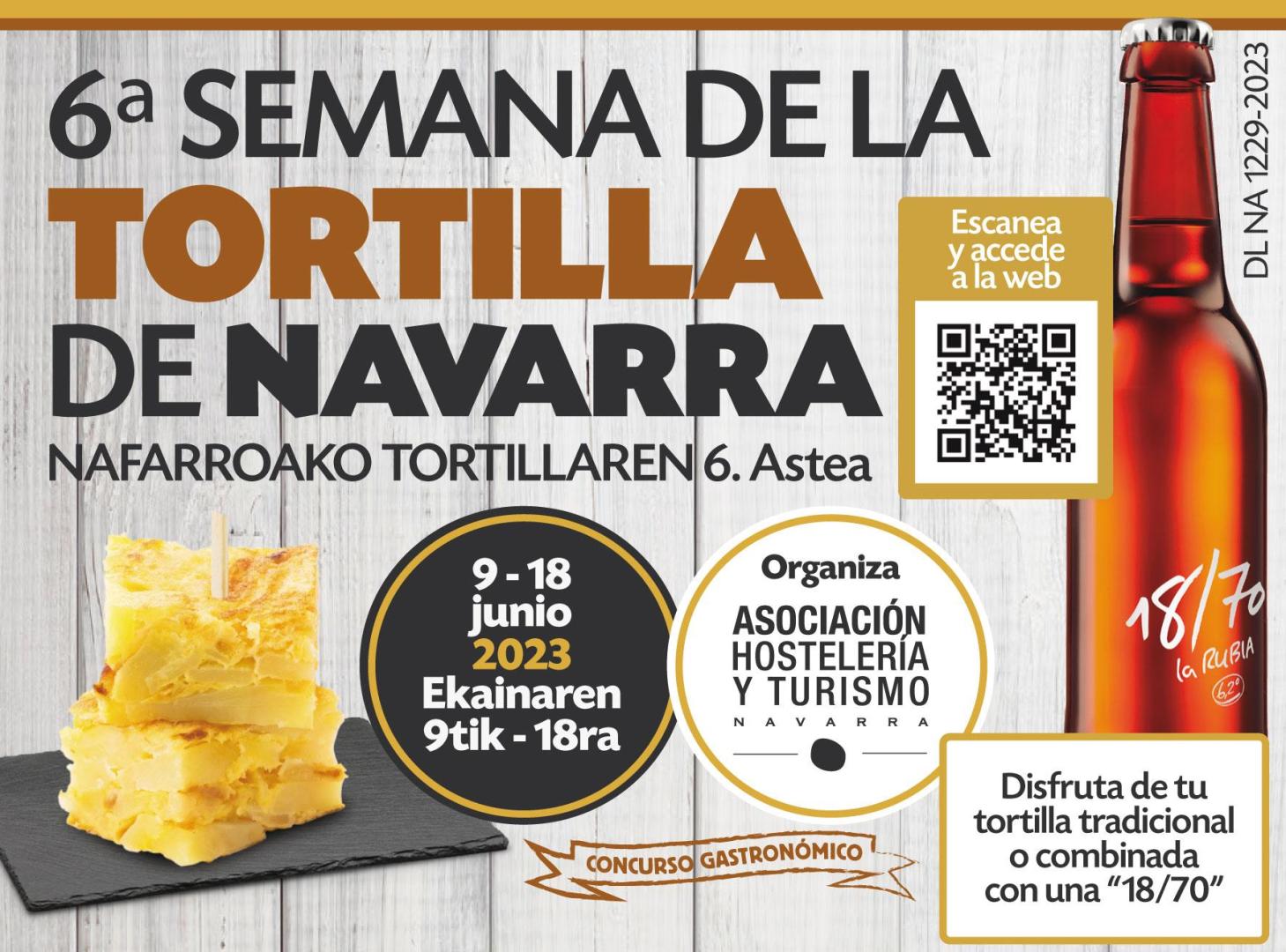 Cartel de la Semana de la tortilla de Navarra