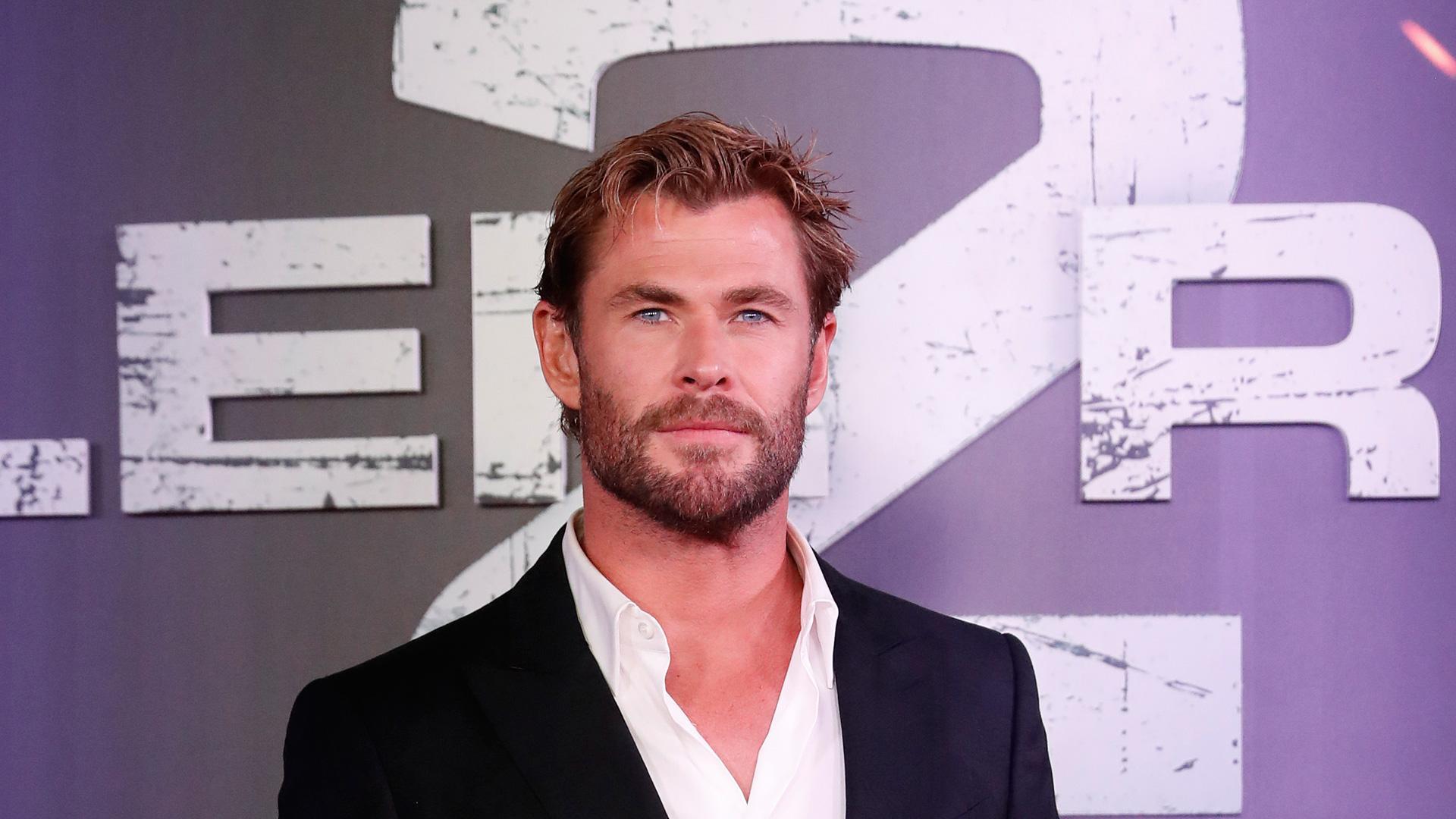 El actor Chris Hemsworth,  durante su visita a Madrid para promocionar el estreno de "Tyler Rake 2"