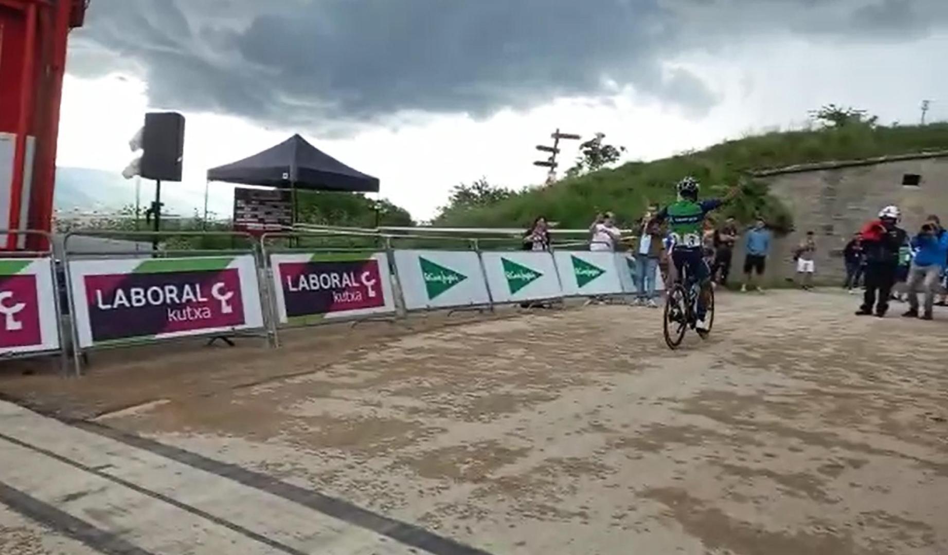 Final de la segunda etapa de la Vuelta a Navarra 2023
