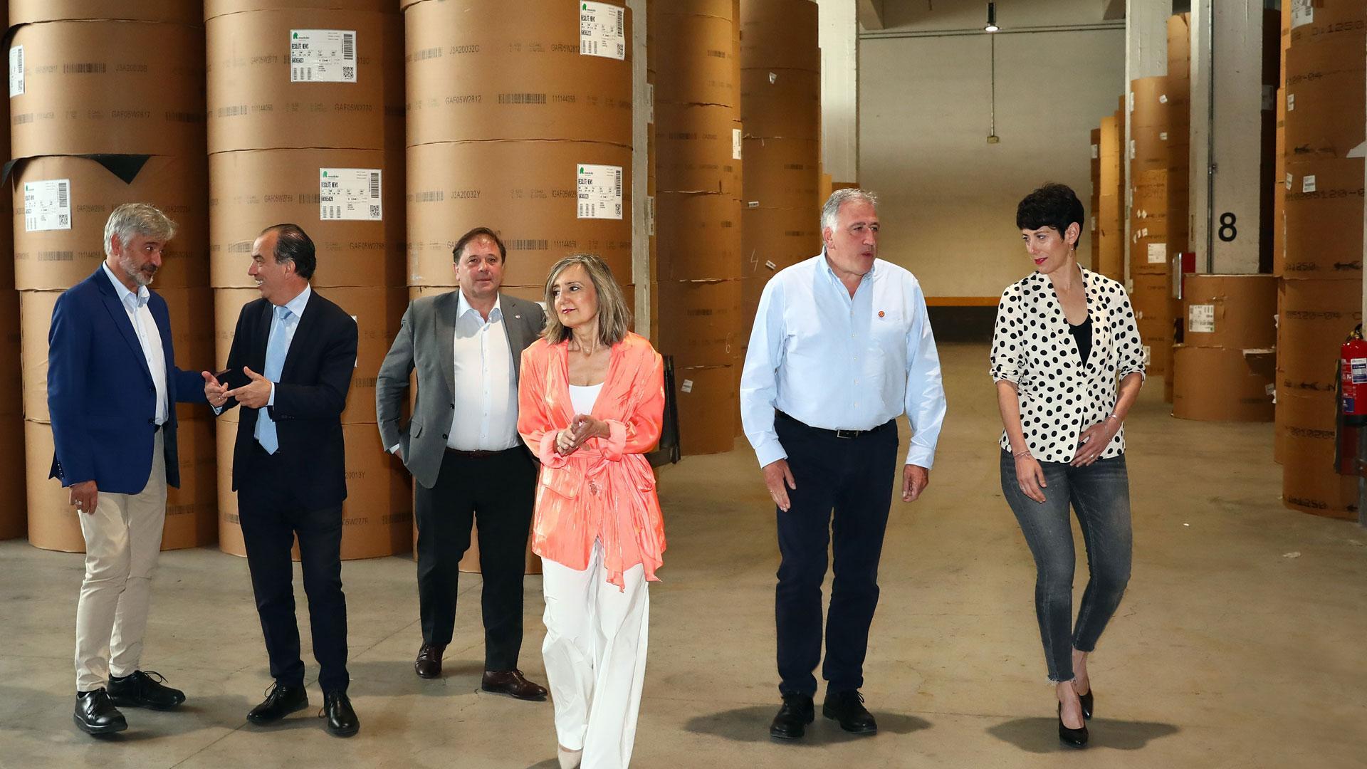 Desde la izda, Martínez (Geroa Bai), García Adanero (PP), Sesma (Cs), Ibarrola (UPN, Asiron (Bildu) y Saiz (PSN), el pasado 23 de mayo en las instalaciones de  ‘Diario de Navarra’