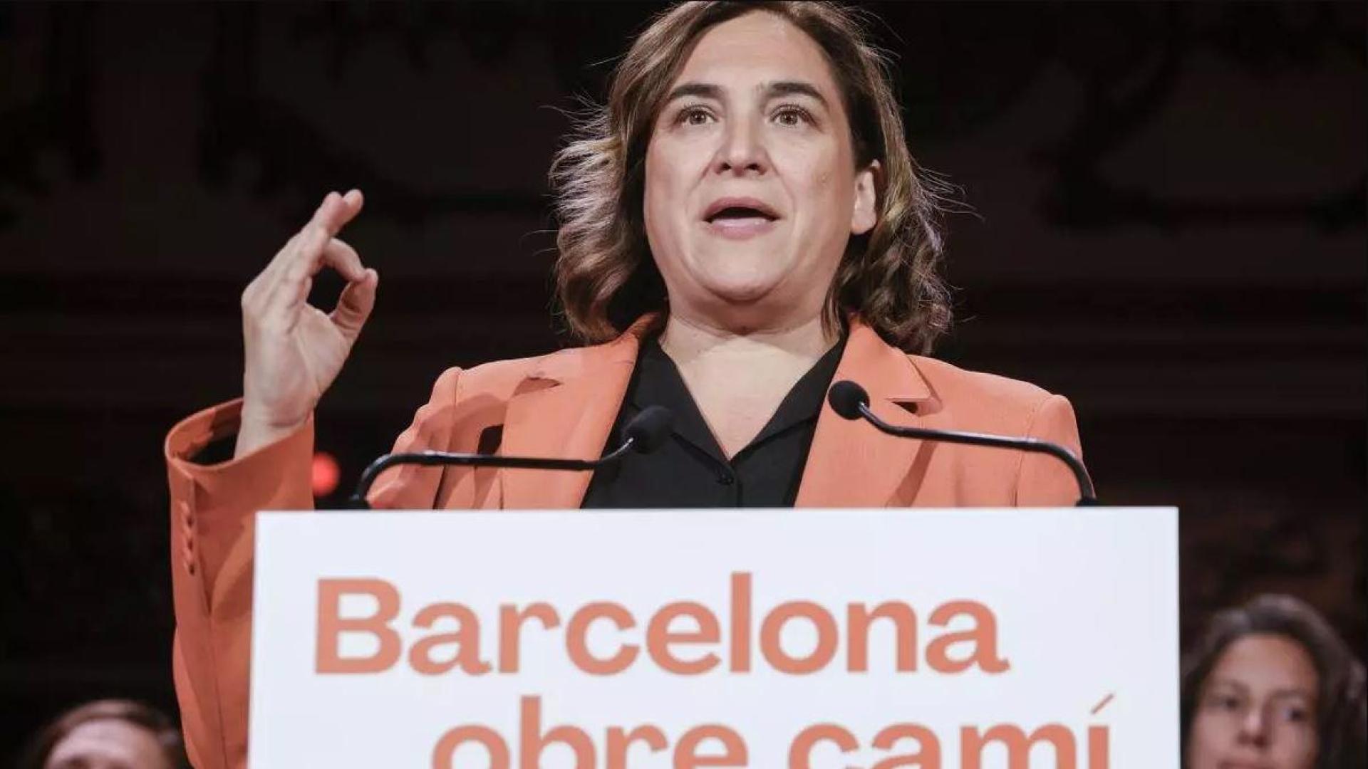 La alcaldesa en funciones de Barcelona y candidata de BComú, Ada Colau