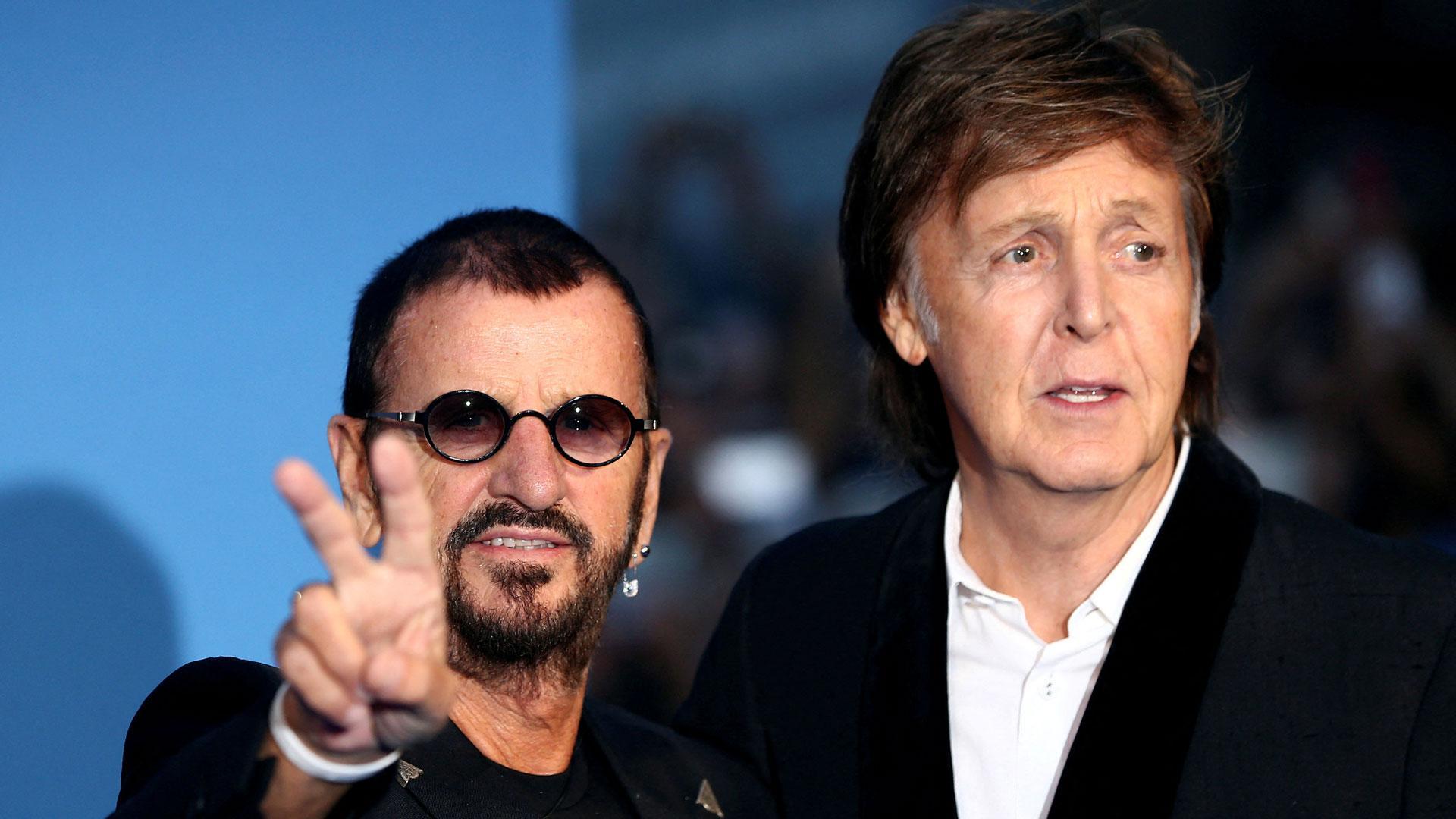 Los exBeatles Ringo Starr y Paul McCartney