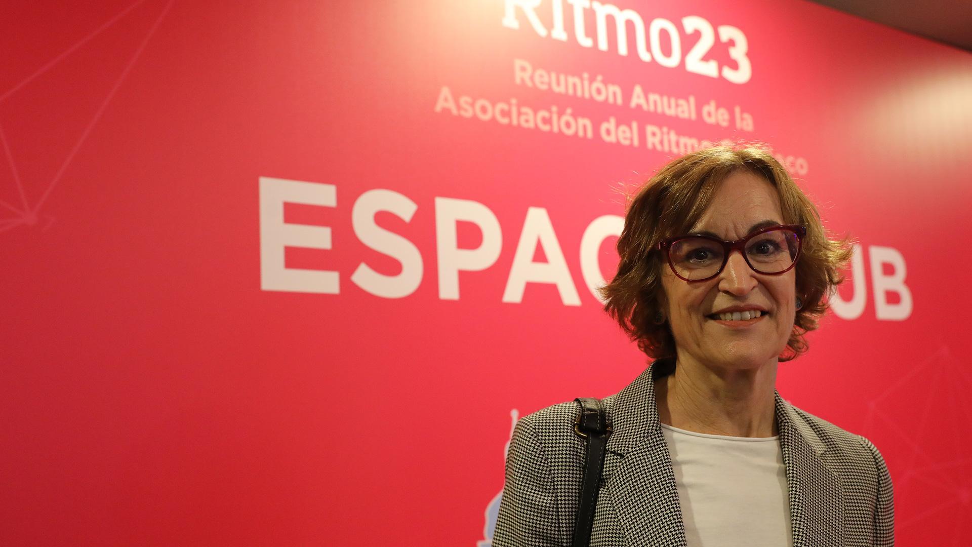 Nuria Basterra, jefa de la Unidad de Arritmias del HUN, en el congreso de la Asociación del Ritmo Cardíaco