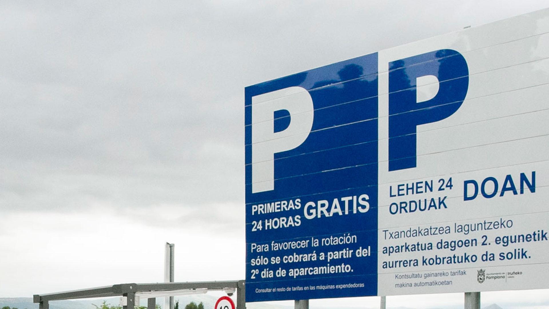 Imagen del aparcamiento de la Runa