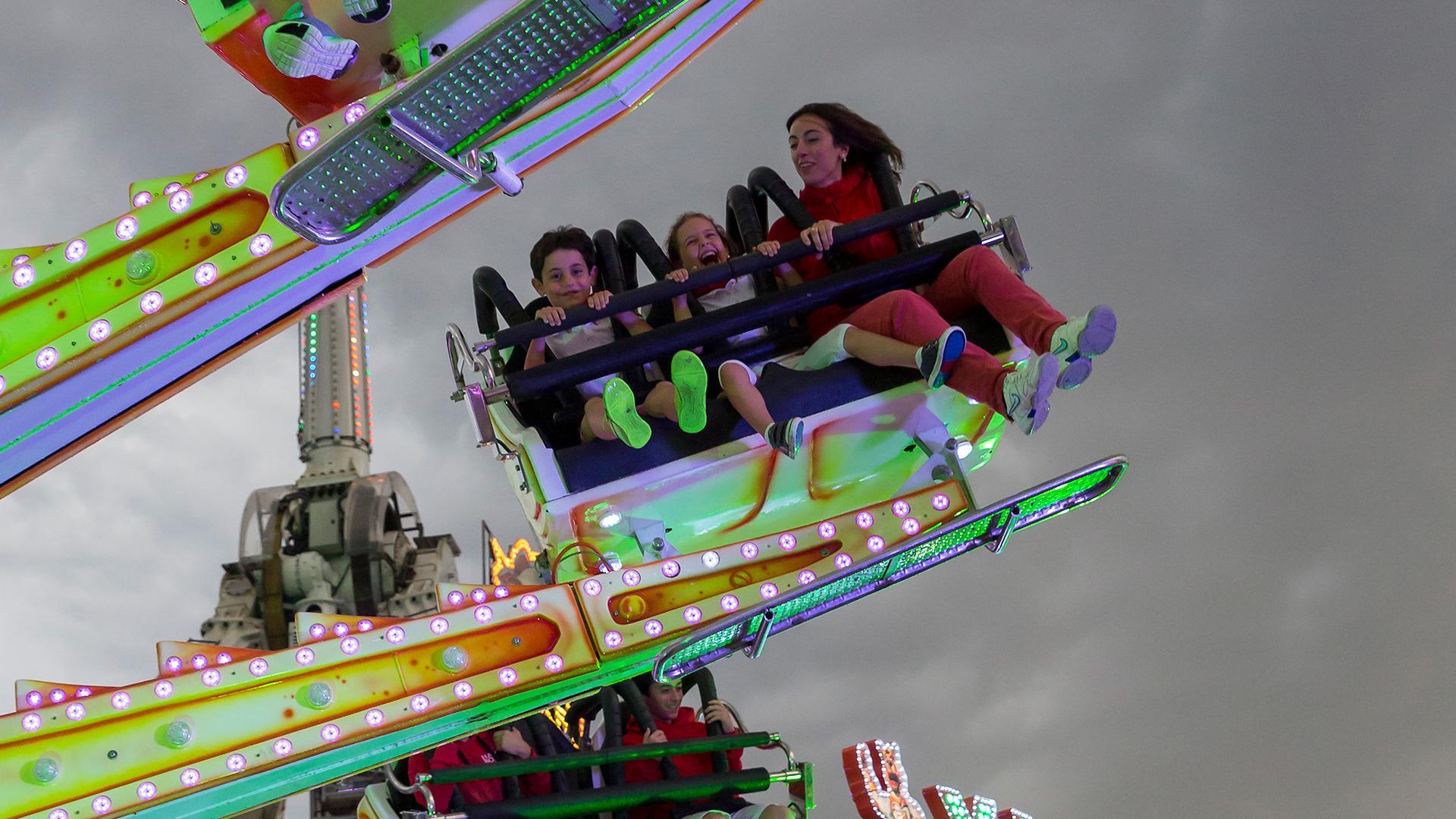 Una de las atracciones en unos Sanfermines anteriores