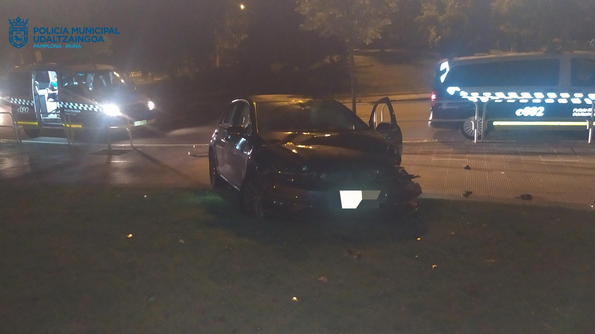 El conductor sufrió una salida de vía