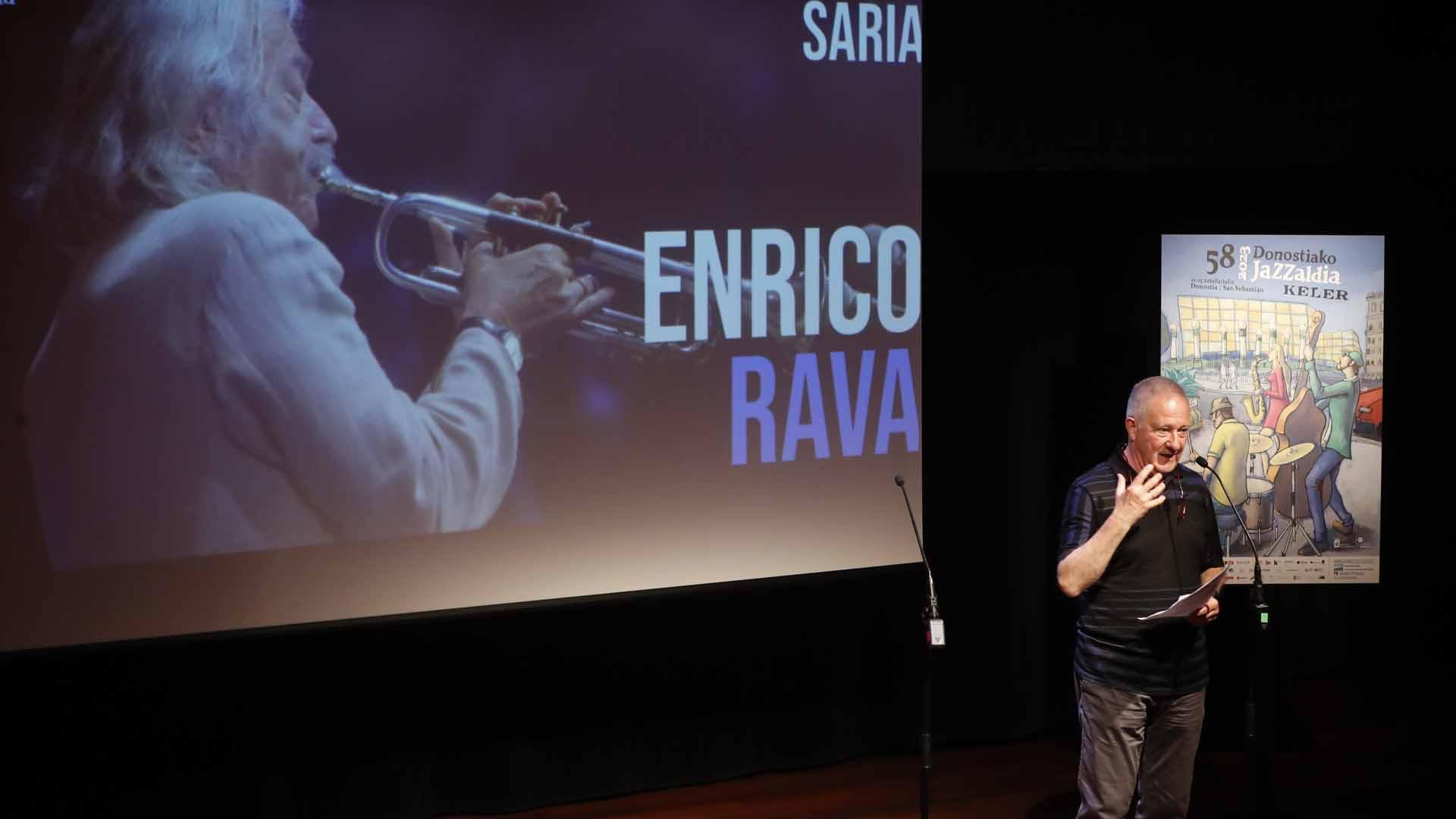 El director del festival de Jazz de San Sebastián, Miguel Martin, durante la presentación este viernes de la 58 edición del certamen
