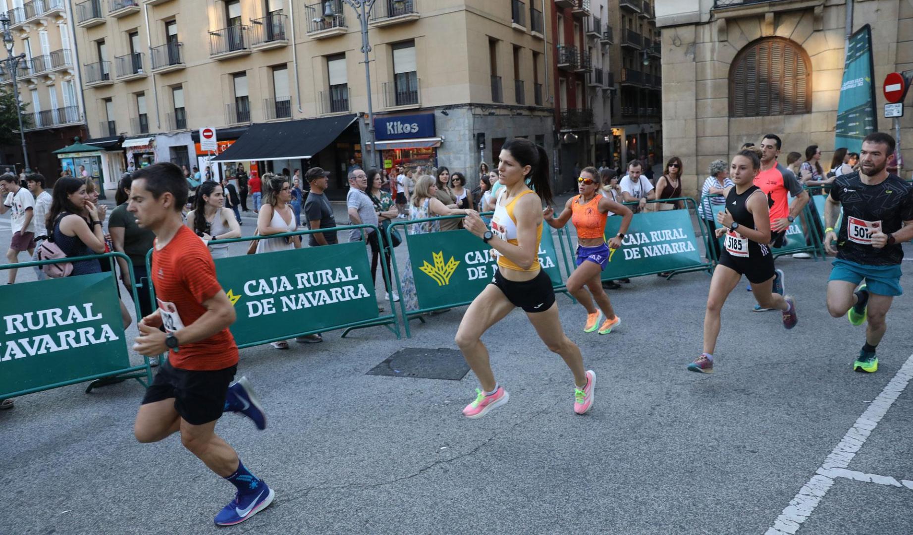 Saioa Recasens, del Grupoempleo, logró el mejor tiempo femenino en la prueba de 5 kilómetros de 'La Media San Fermín'