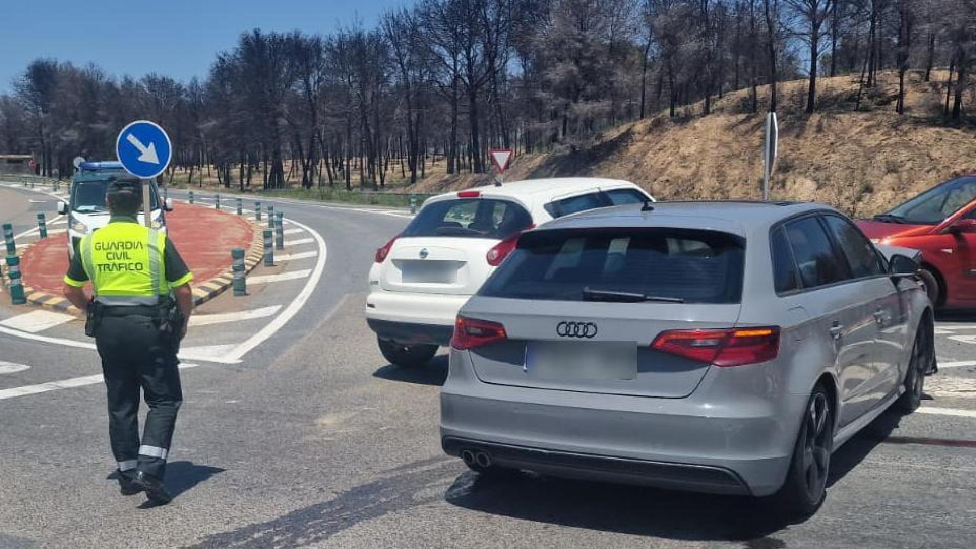 Imagen de los dos vehículos implicados en el choque en Valtierra