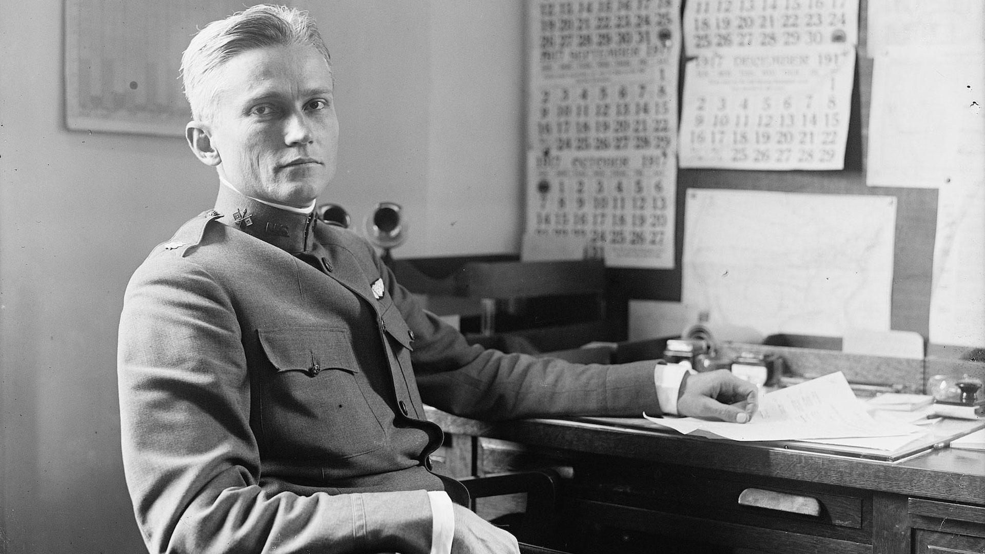 Retrato de Hiram Bingham en 1917