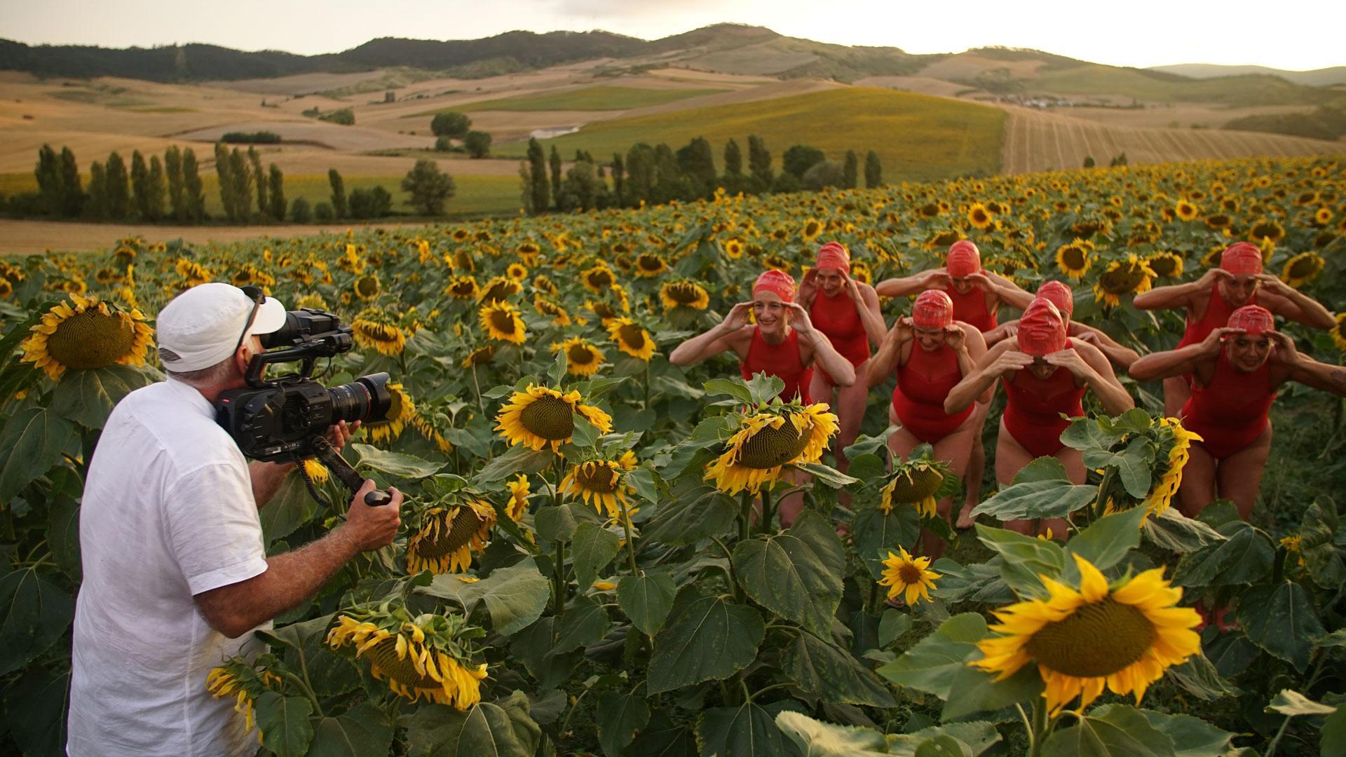 Un momento del rodaje del cortometraje 'El vuelo de las libélulas'