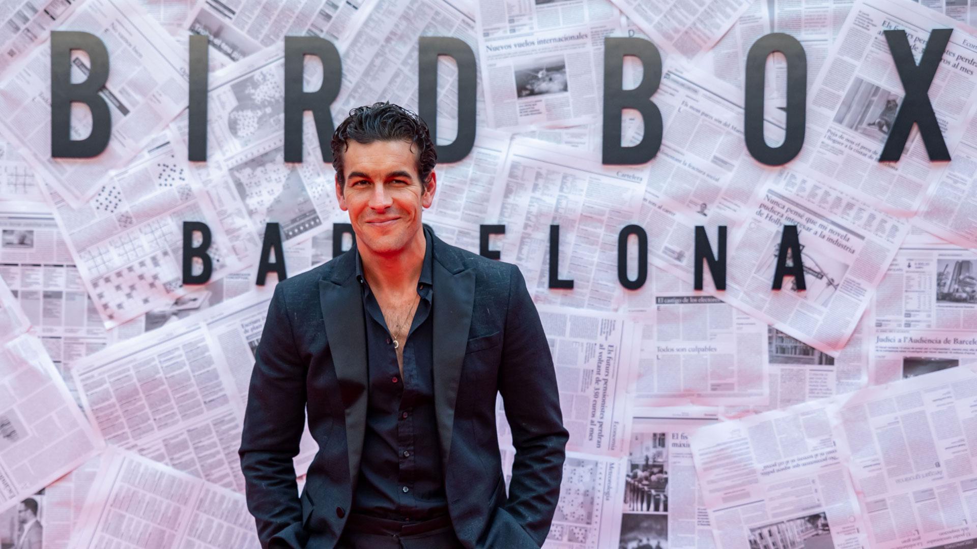 El actor Mario Casas posa en el photocall de la presentación de la película 'Bird Box Barcelona', un spin-off de 'A Ciegas' protagonizada por Sandra Bullock