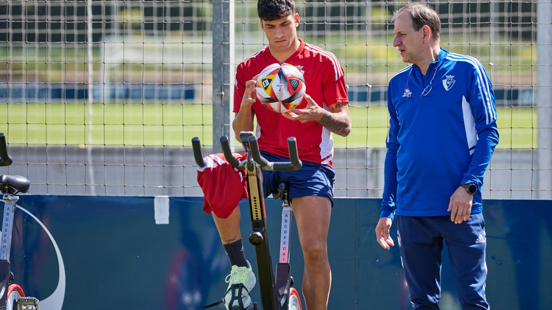 Iker Benito, en una imagen en Tajonar esta temporada