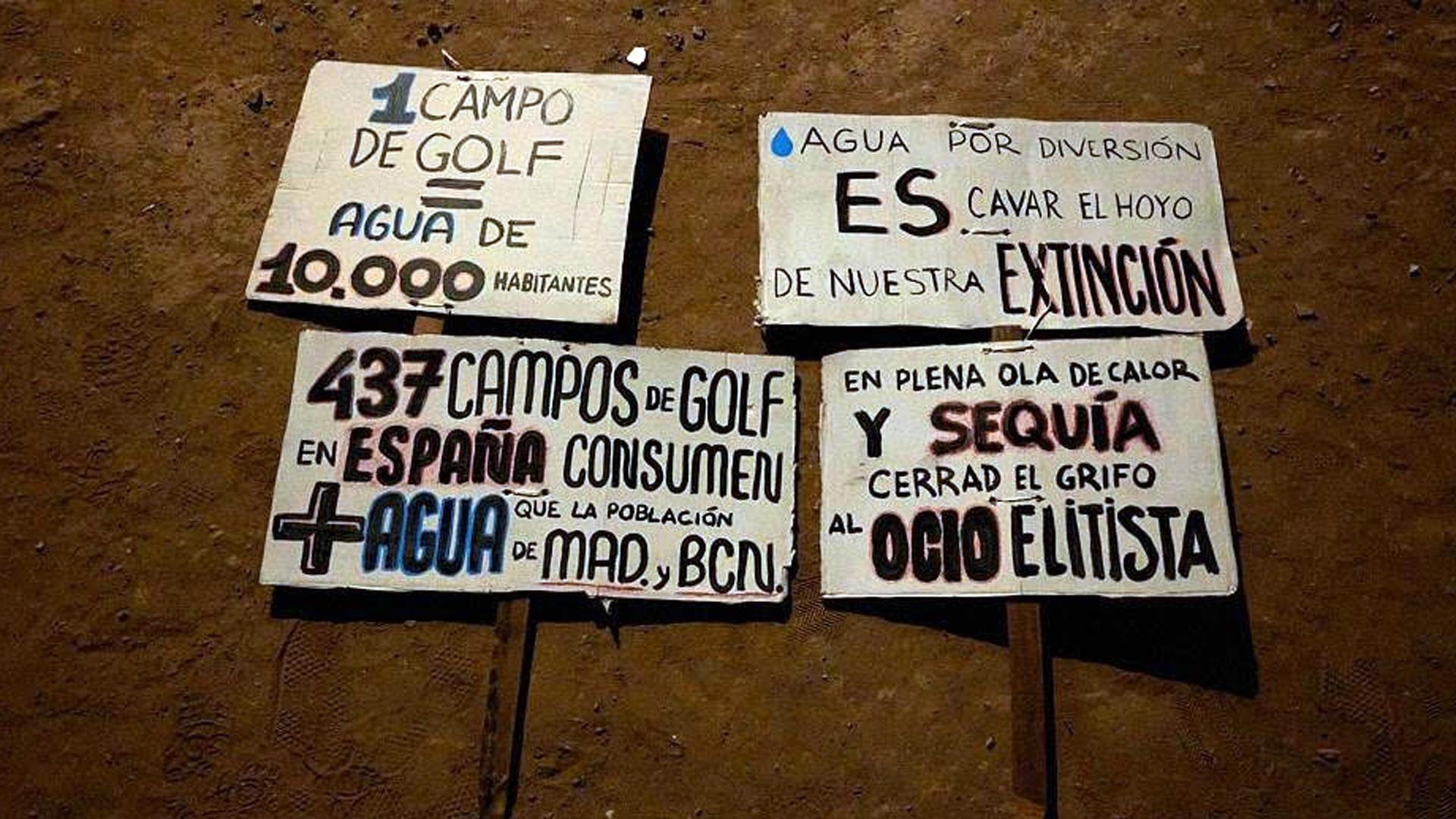 Carteles de los activistas