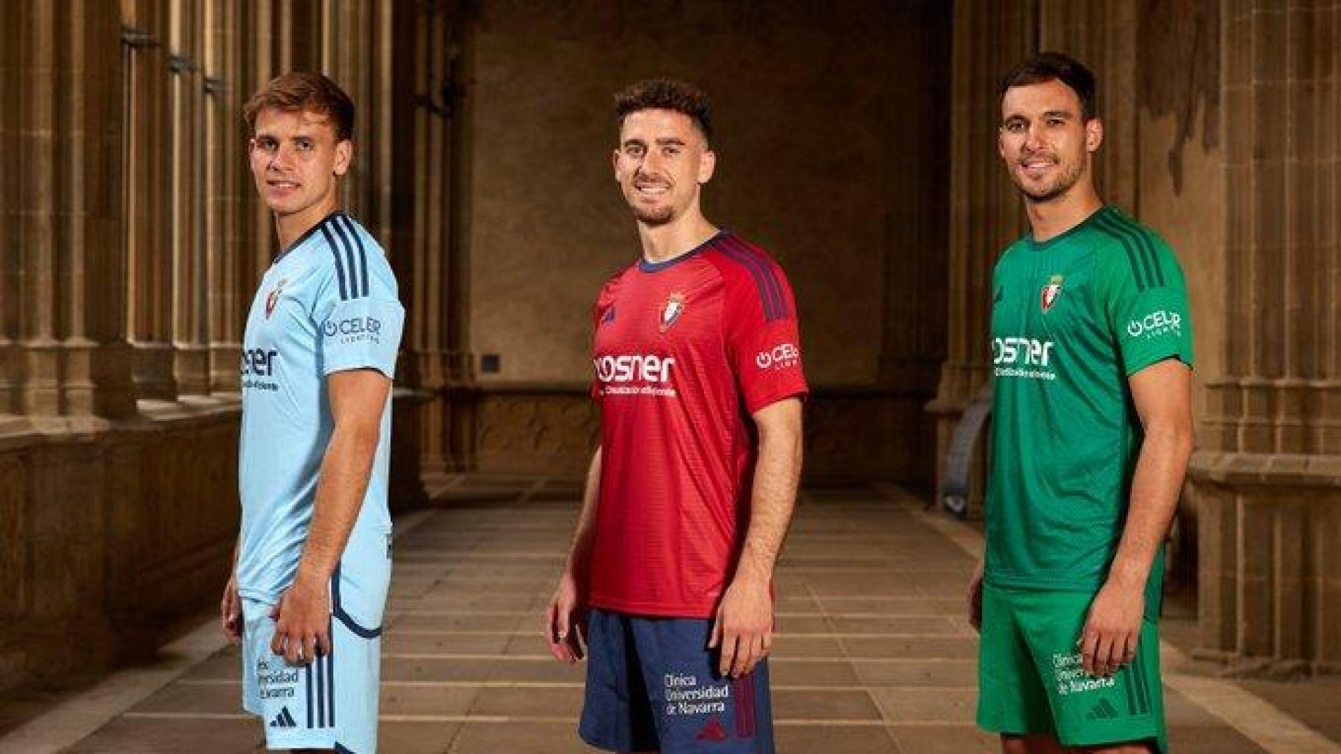 Camisetas de Osasuna para la nueva temporada./