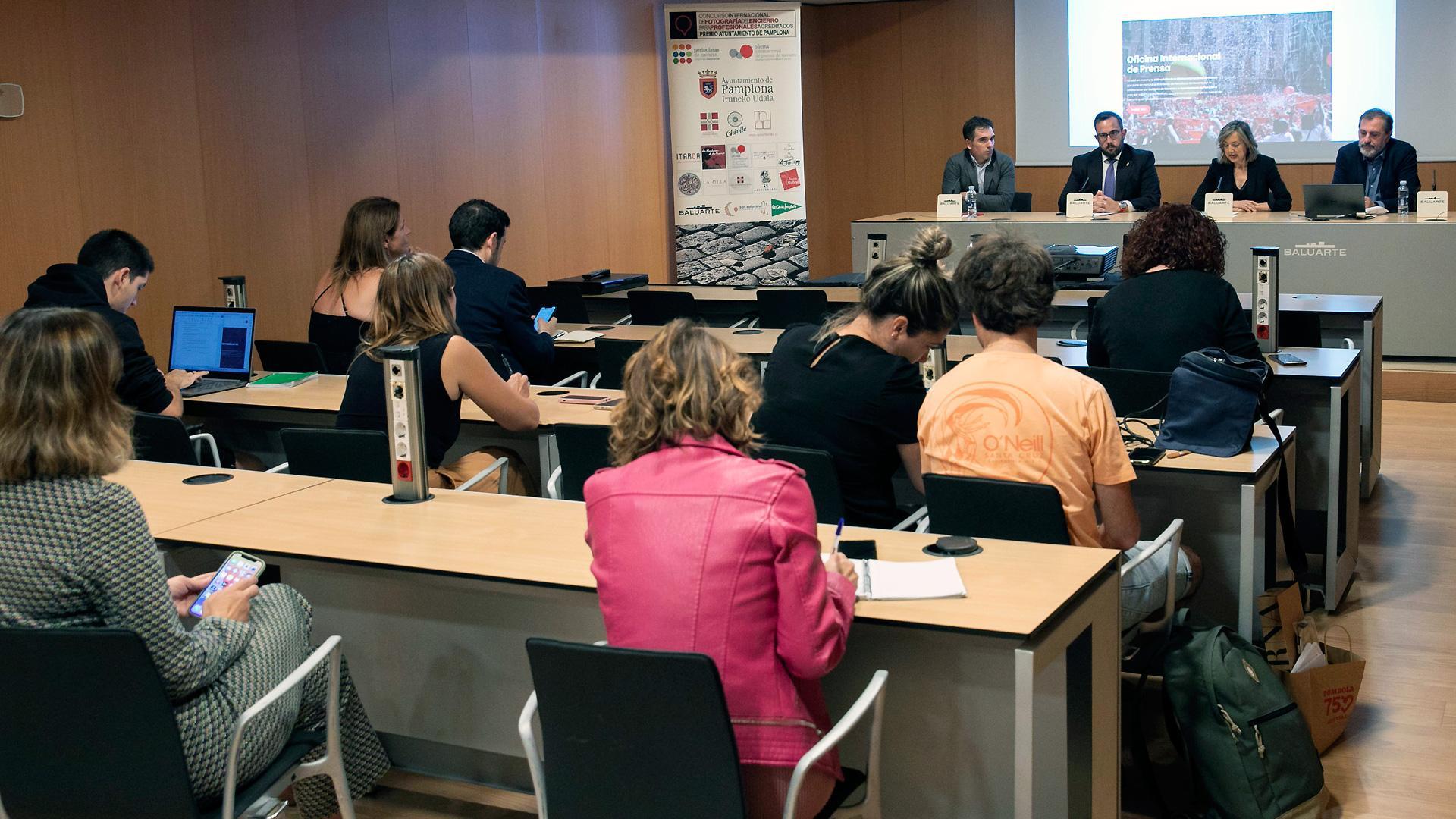 Presentación de la oficina de prensa de San Fermín 2023