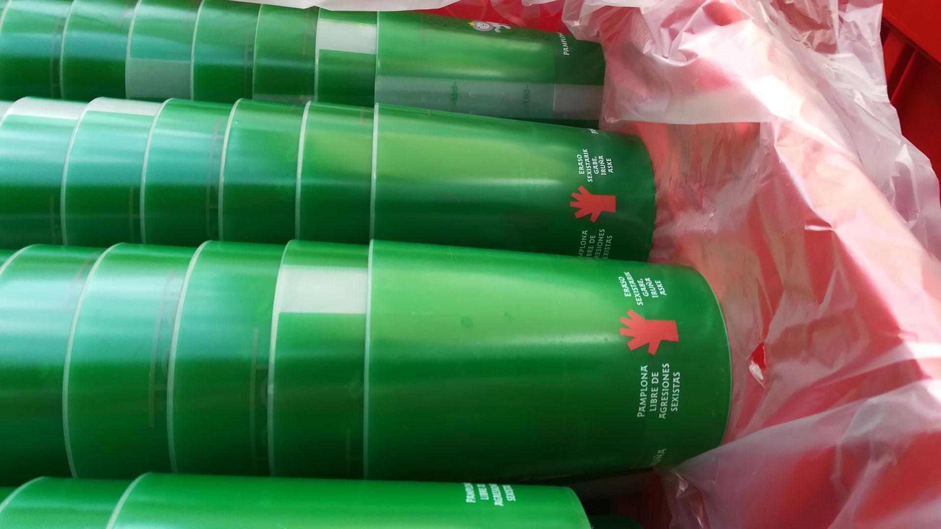 Ponen a disposición de la ciudadanía 315.000 vasos reutilizables en San Fermín