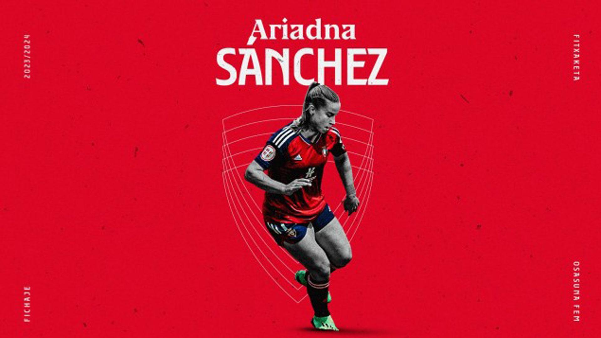 Ariadna Sánchez, nueva jugadora de Osasuna Femenino