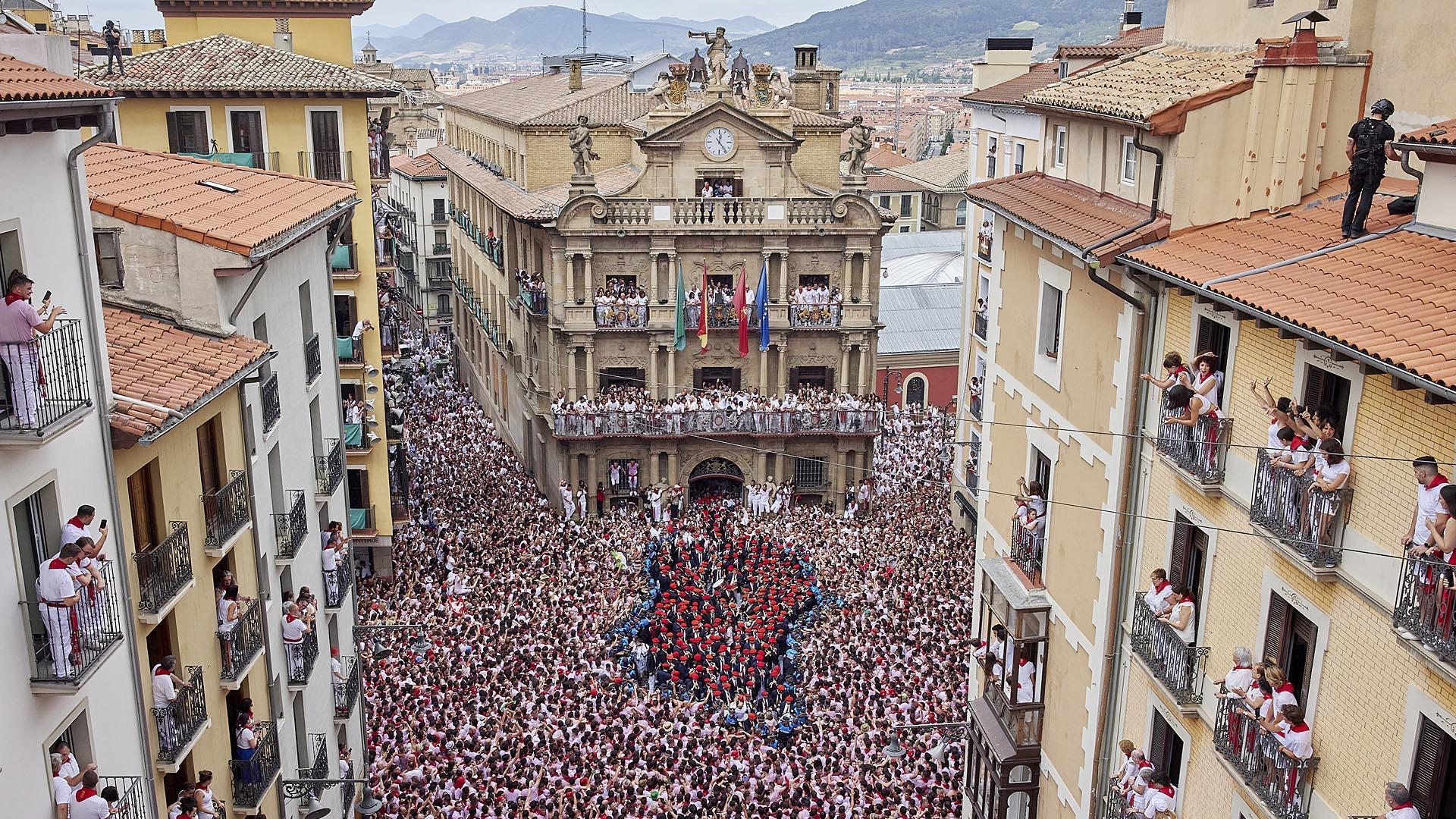 Chupinazo San Fermín 2023.