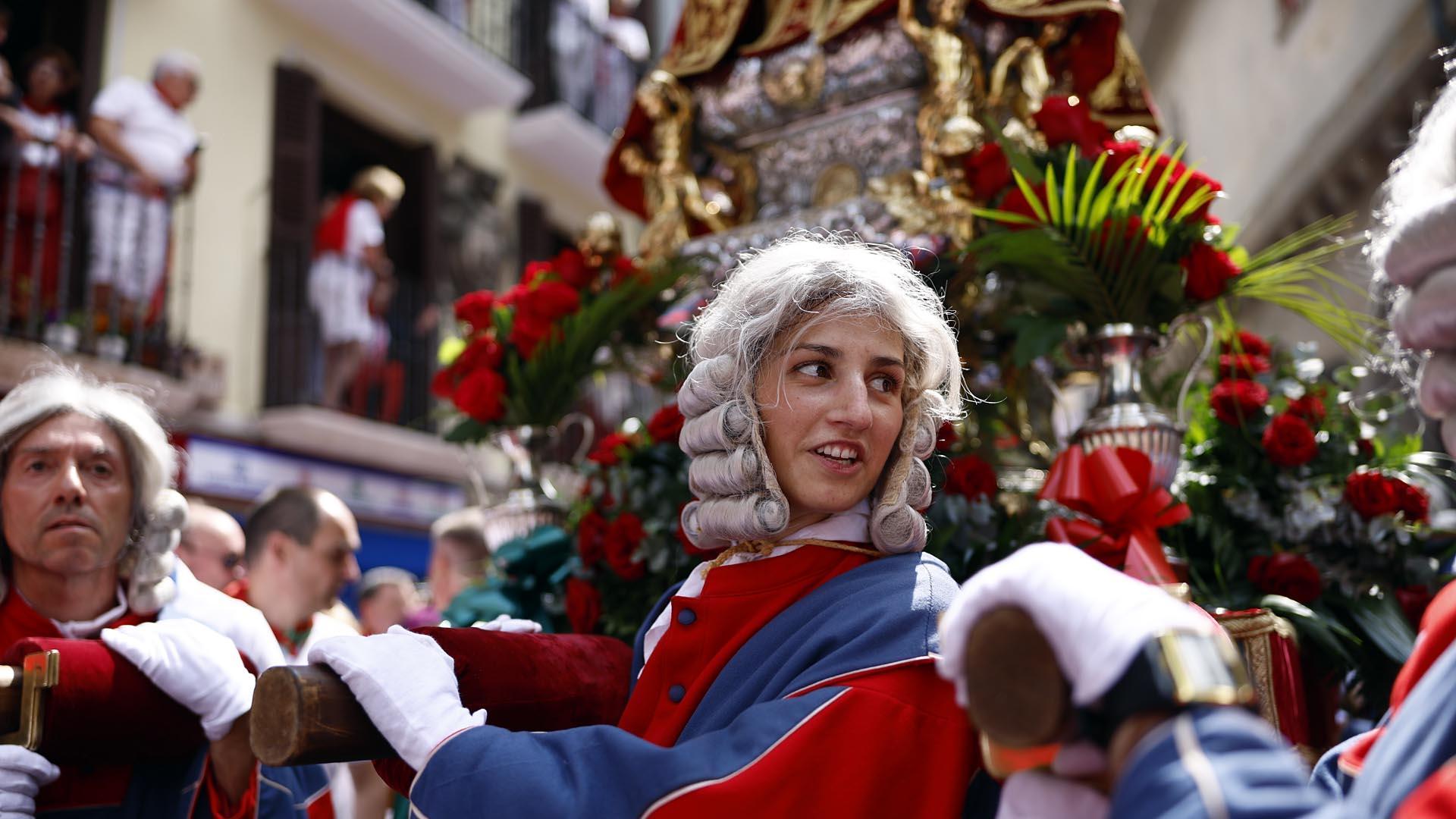 Imágenes de la procesión de San Fermín 2023
